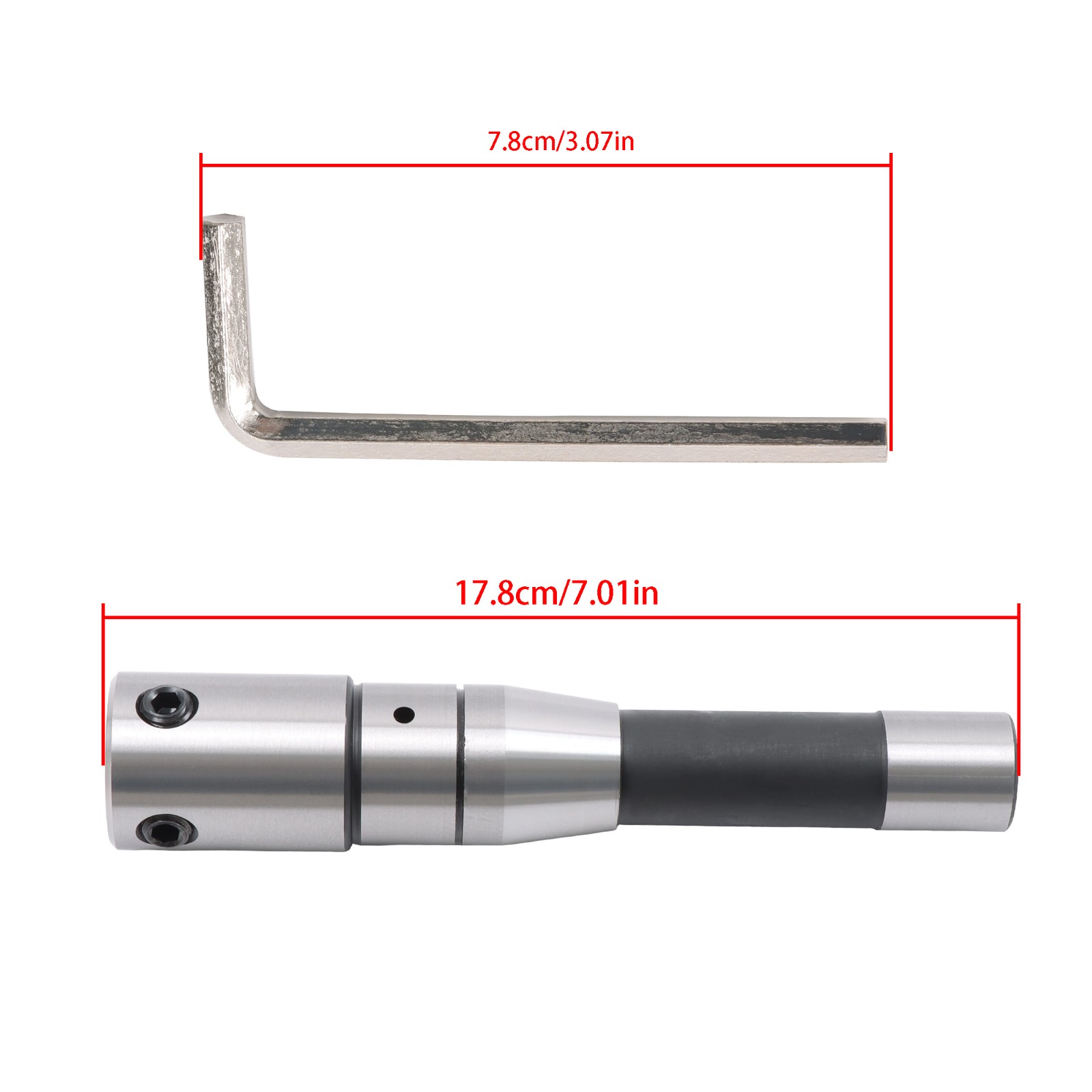 R8 to 3/4» Weldon Shank Arbor Adapter Compatible with Annular Cutters