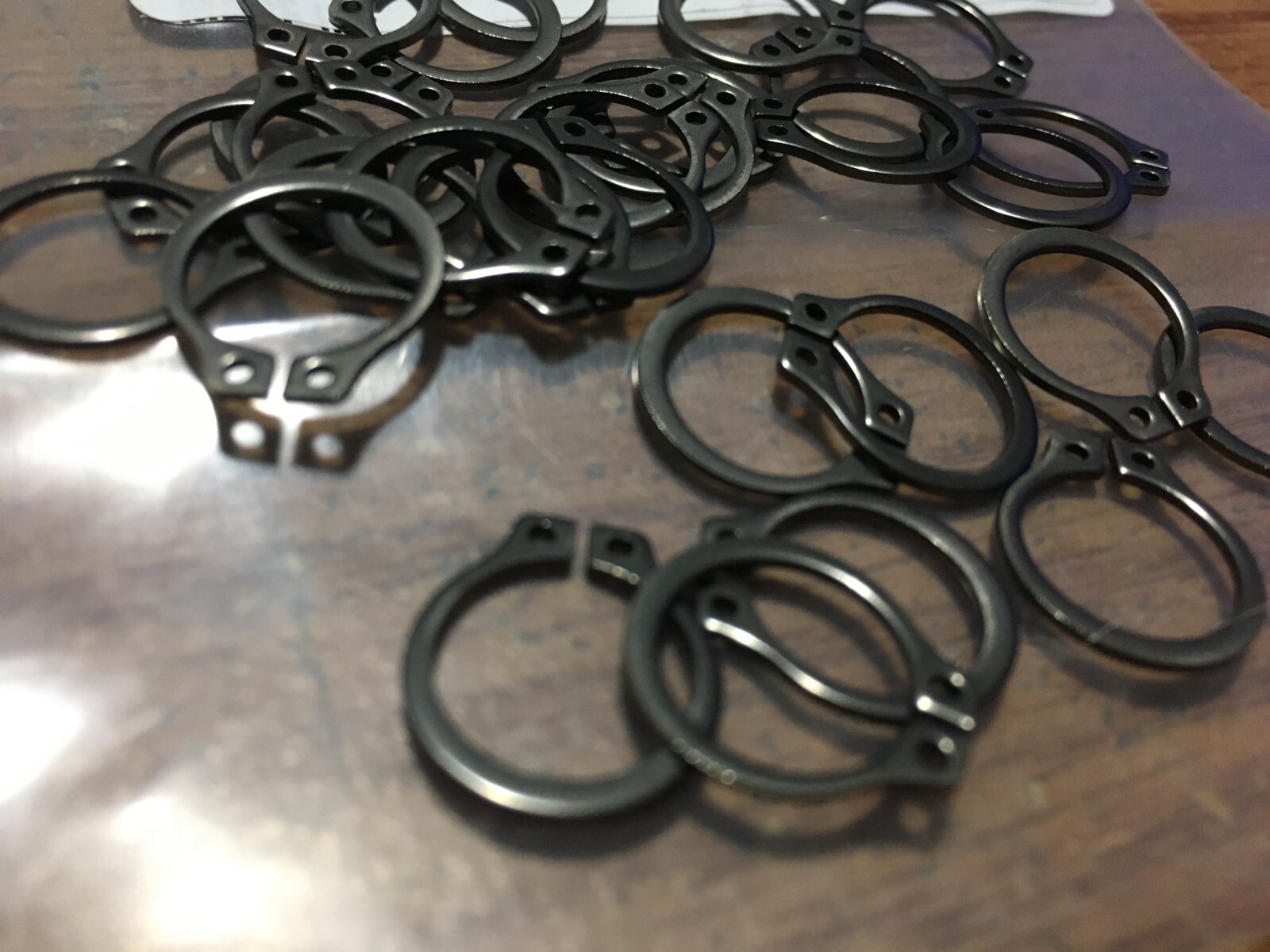 Grainger -Standard Retaining Ring: Carbon Steel, Black Phosphate Qty 30