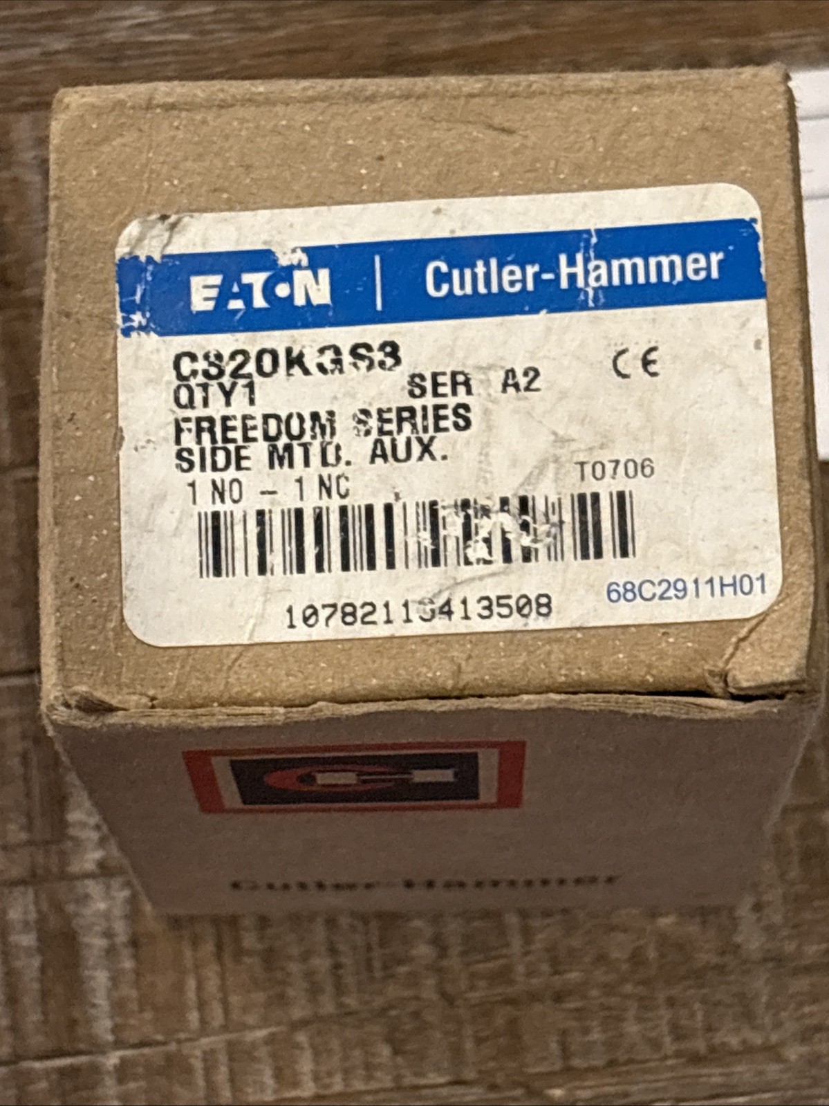 Eaton Culter-Hammer C320KGS3 Freedom Series A2, Side Mount Auxiliary Contact NEW