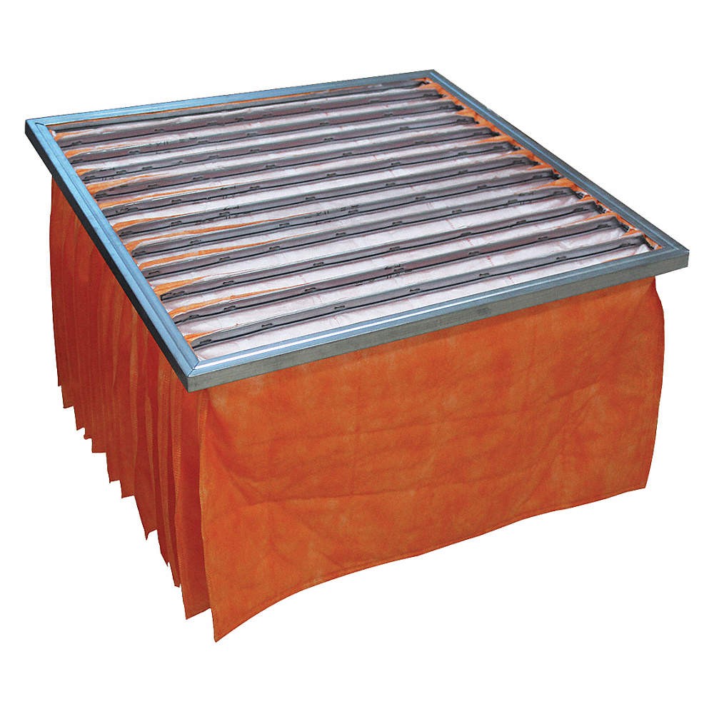 GRAINGER 6B633 PK 2 Pocket Air Filter,24x24x29,MERV 11 6B633