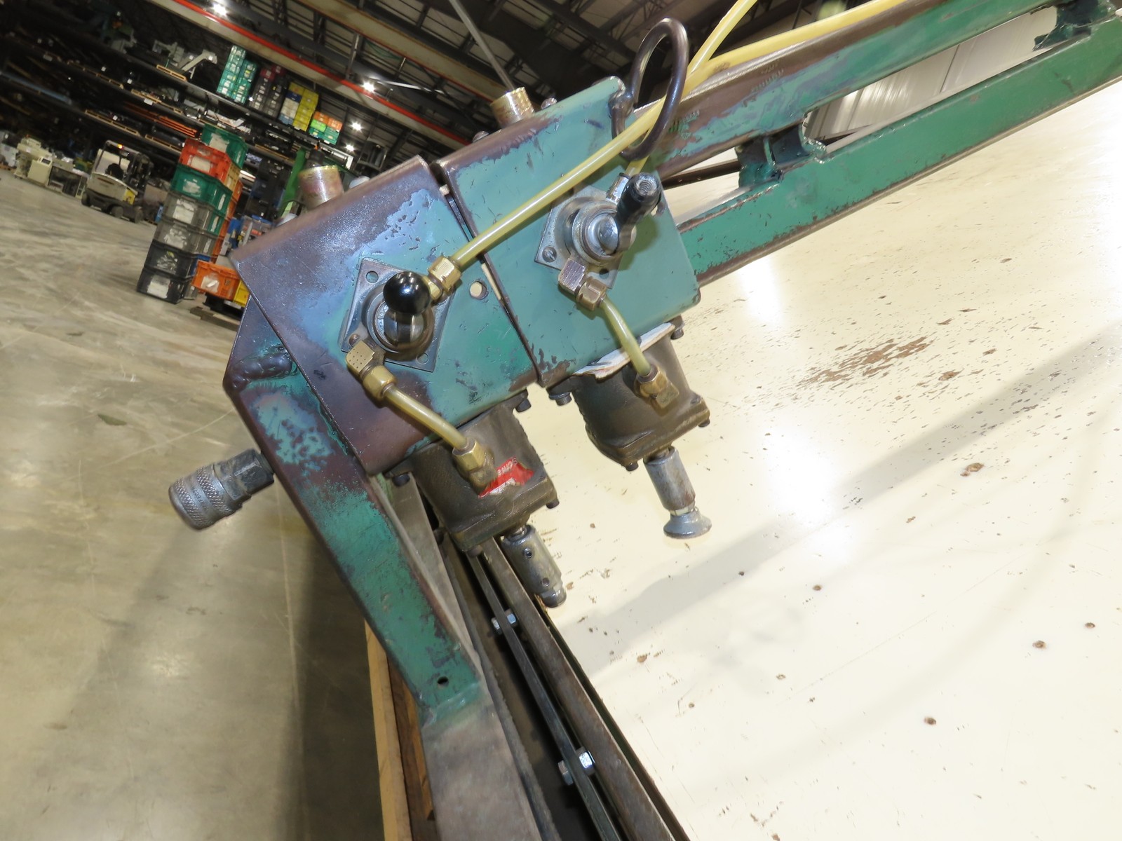 5’x 16′ Face Frame Assembly Table Pneumatic Dual Clamp Steel Frame