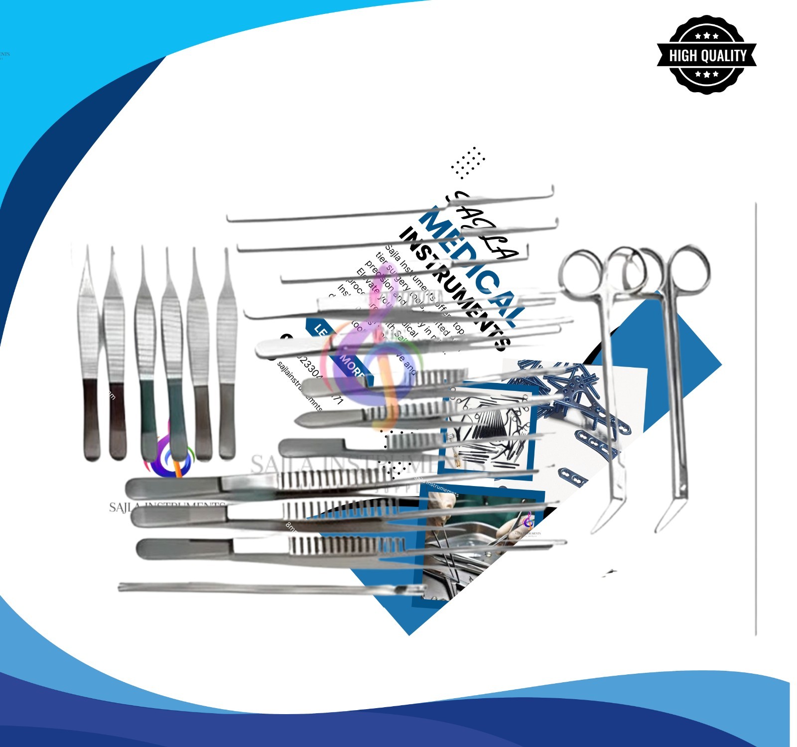 52-Pc Vascular Surgery Instrument Set Surgical Instruments A+ German Steel.