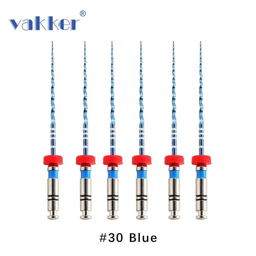 V Blue Dental NiTi Rotary Endo Files Heat Activated Endodontic Files #15-#60