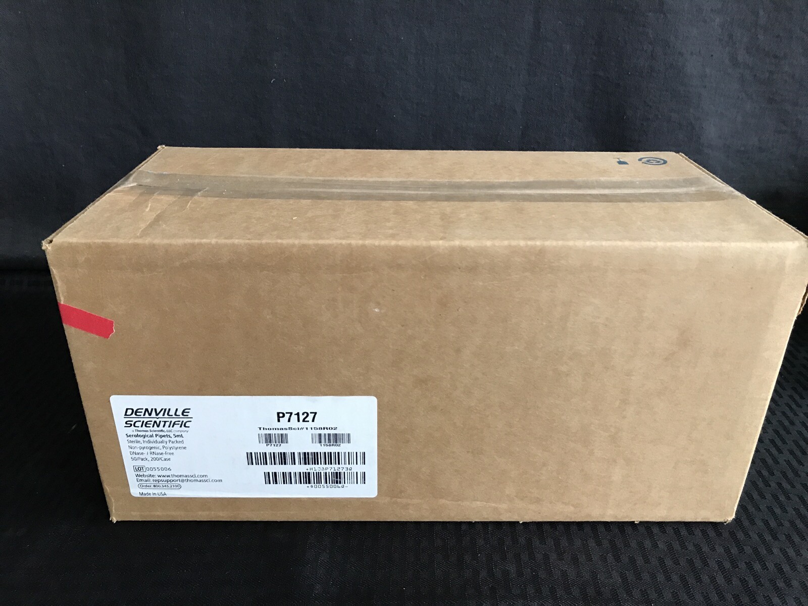 (200/Cs) DENVILLE THOMAS 5mL PS Graduated Serological Pipets P7127