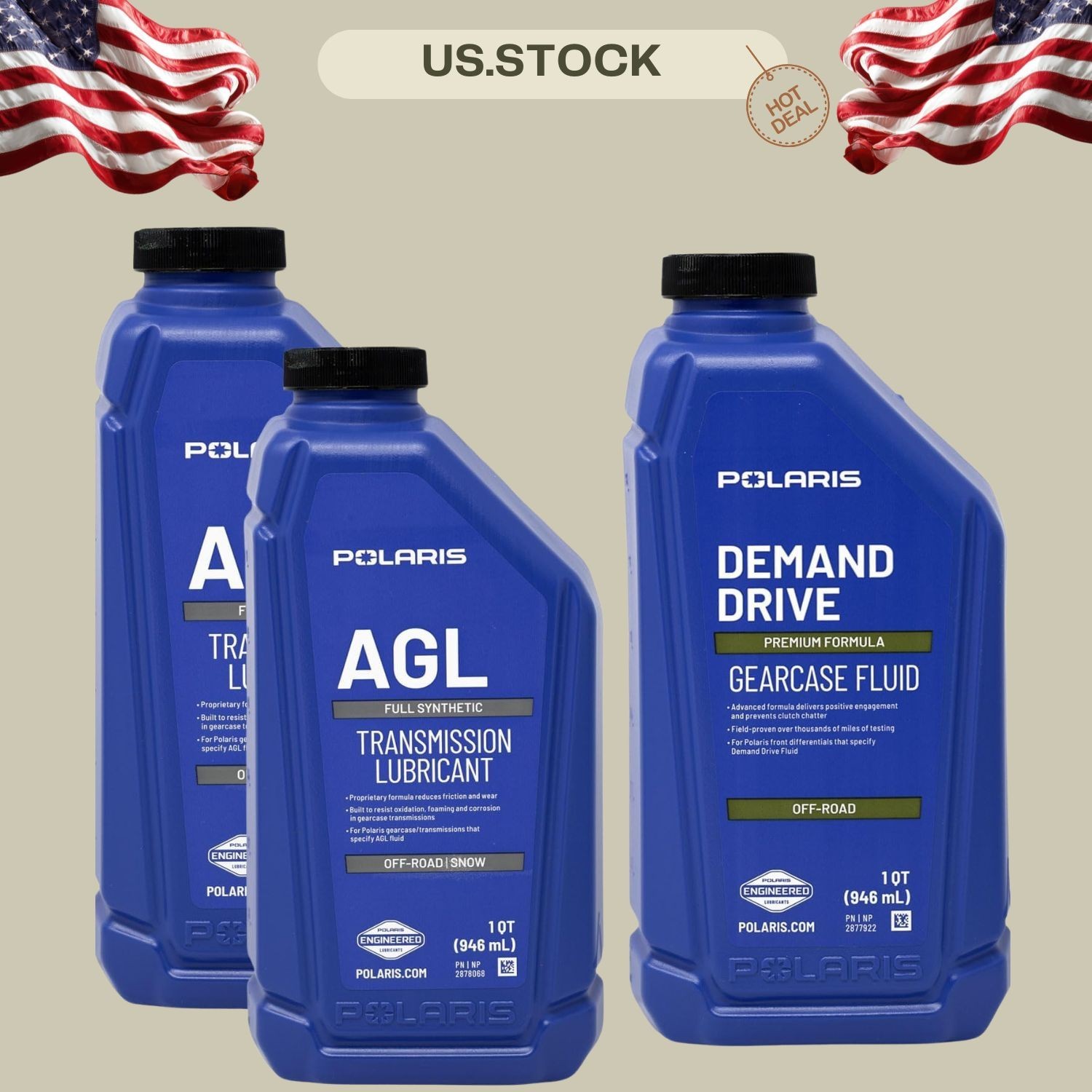 Gear Oil Kit Compatible with Polaris Ranger and RZR Vehicles