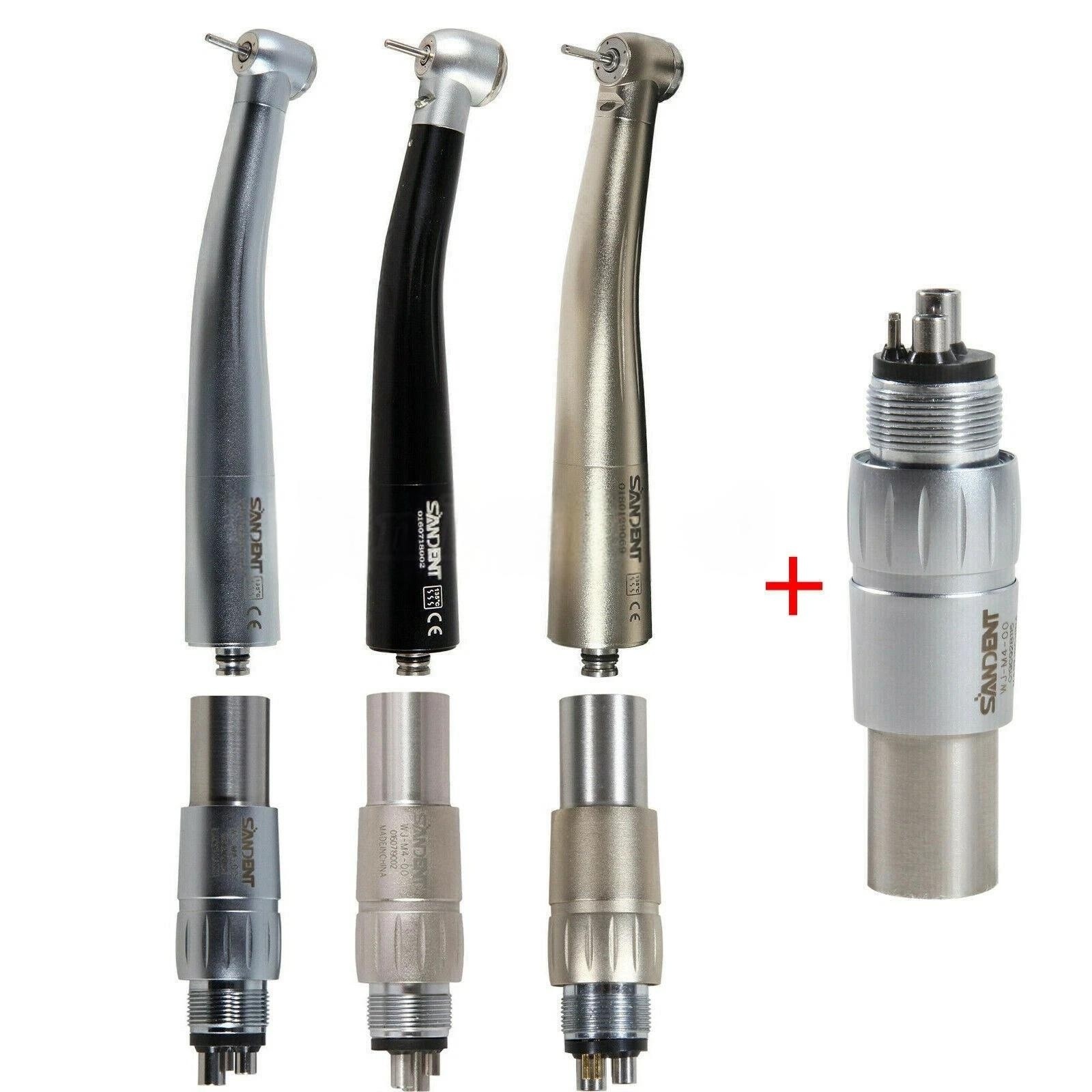 NSK Style Dental High Speed/E-generator/Fiber Optic LED Handpiece 4/6H Coupler