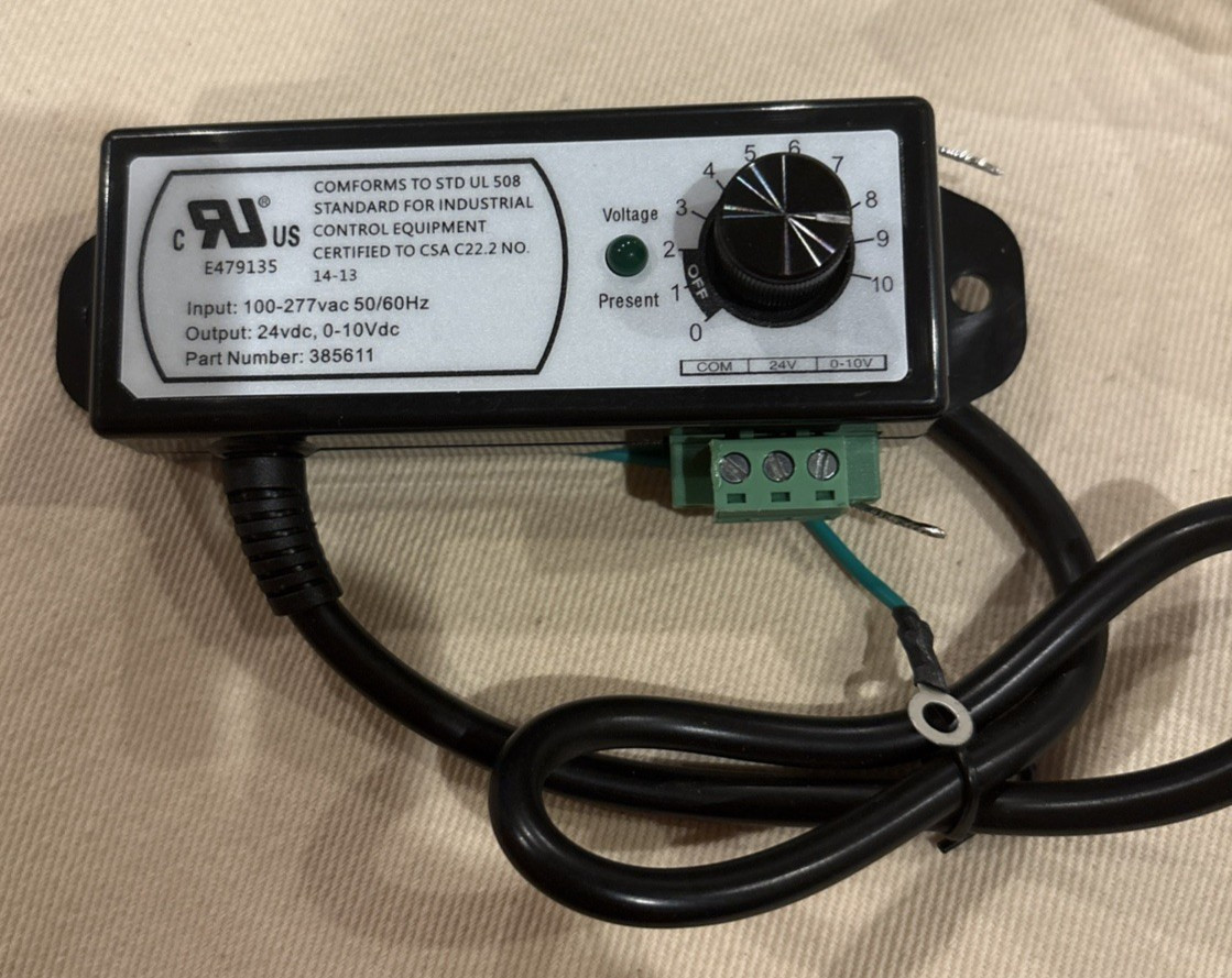 Greenheck 385611 Vari-Green Dial-On Fan Speed Control 100-277VAC 0-10V EC Motor