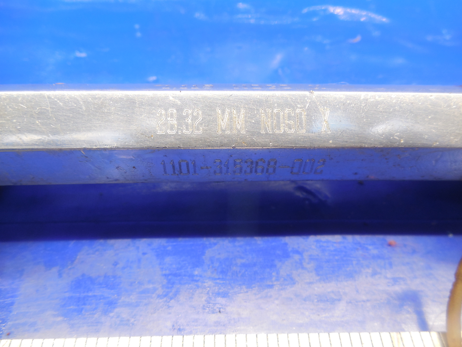 27.86 & 28.32 MM CLASS X SMOOTH PIN PLUG GAGE GO NO GO 28 28.0 MM 1.125 +.01