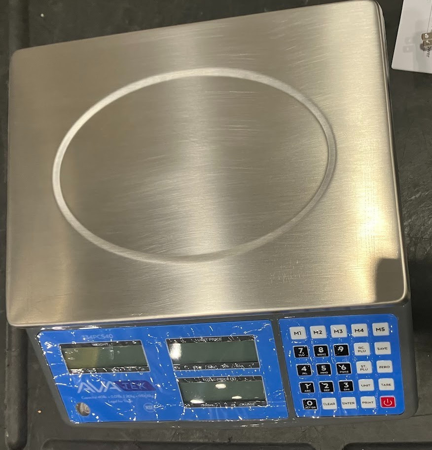 AvaTek PCS40 40 lb. Digital Price Computing Scale, Legal for Trade