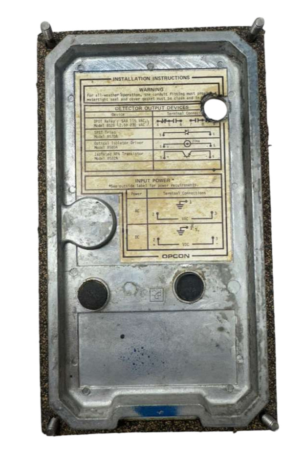 Opcon 1402A-6501 Photoelectric Sensor, 101028, 115VAC, 10VA, 570A, 8580A, 8582A