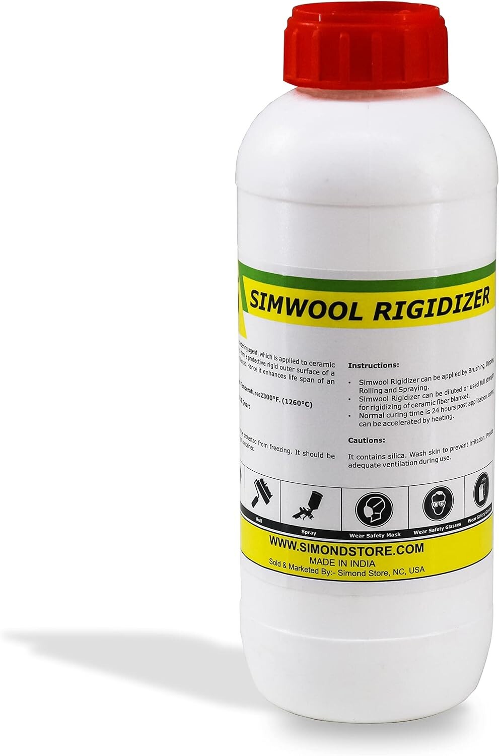 Simwool Rigidizer – Coating for Ceramic Fiber Blanket – 1 Quart