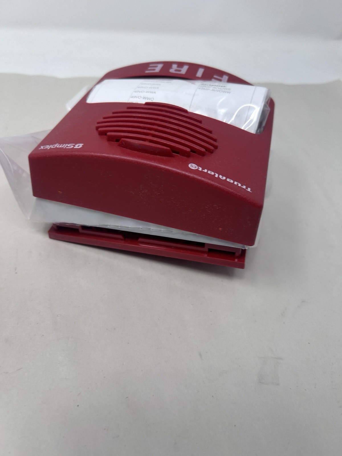 Simplex 49AV-WRF TrueAlert ES Addressable Horn Strobe Audible Visible Wall Red