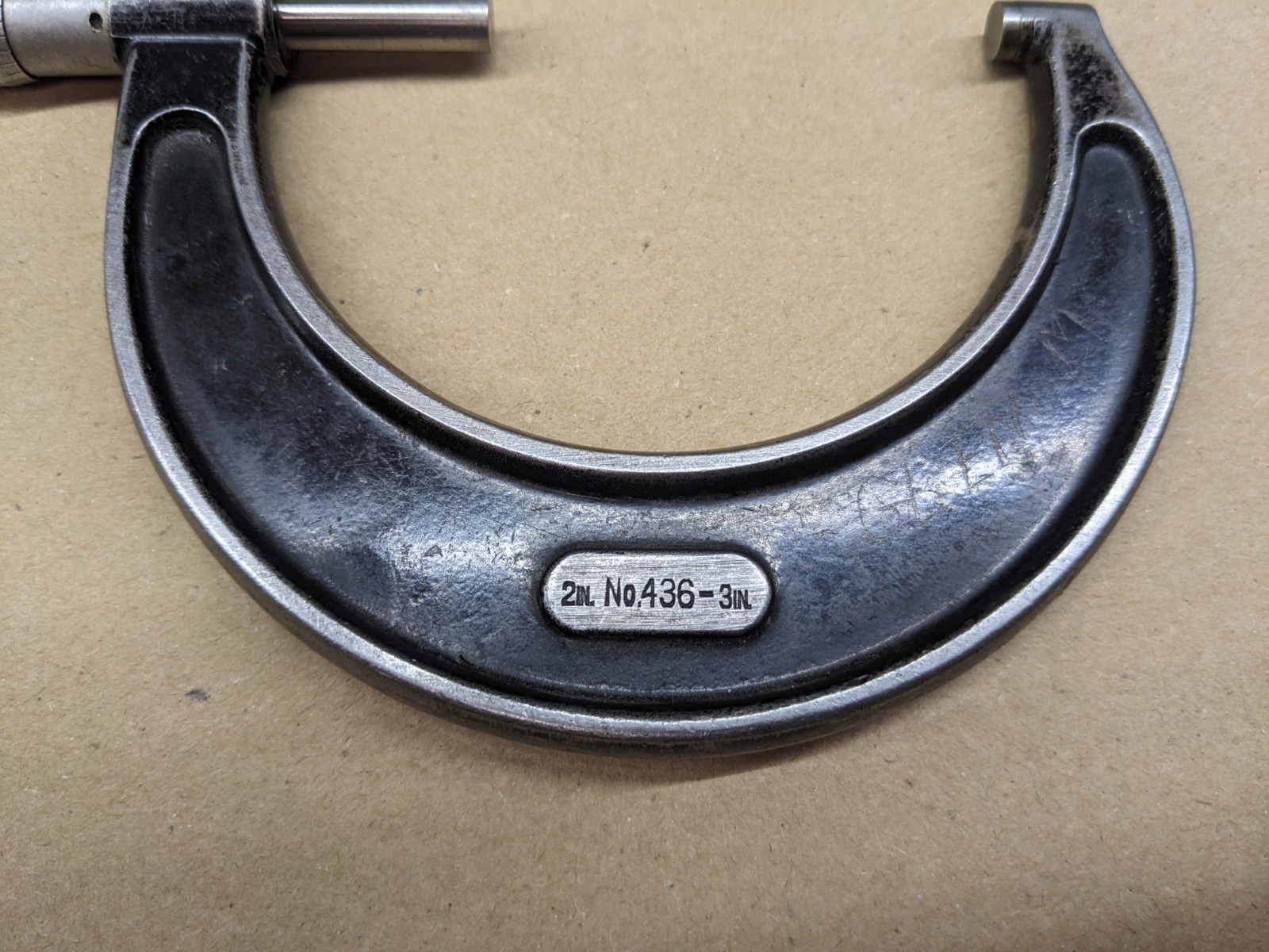 Starrett No. 436 2-3″ Outside Micrometer .001″ Graduations Vintage Used