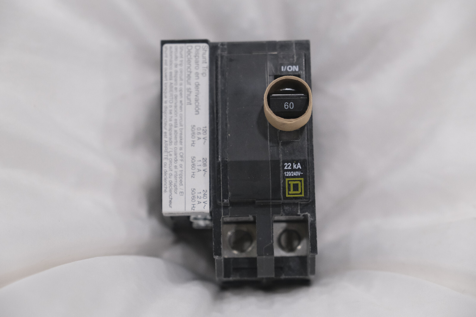 QO0260VH1021 QO Shunt Trip Breaker 60 amp Square D 2 Pole