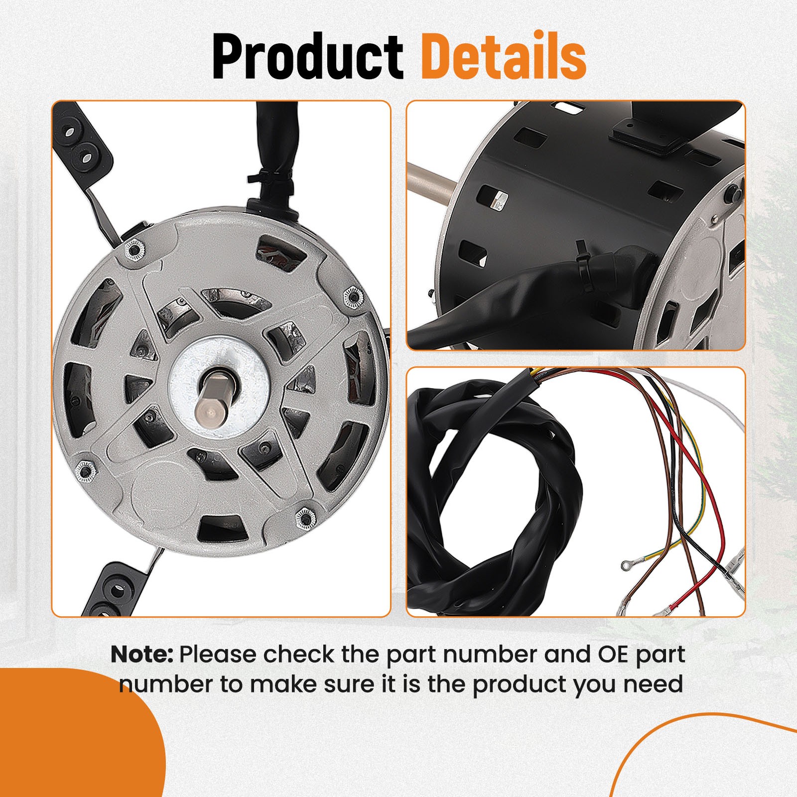 Durable Blower Motor for Goodman 5KCP39GGP993AS BT1340027S 1075RPM Dayton 6DLN0