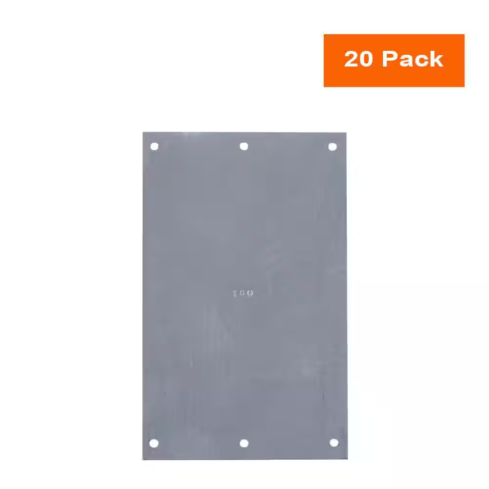 5 In. X 8 In. 16-Gauge Stud Guard Safety Plate (20-Pack)