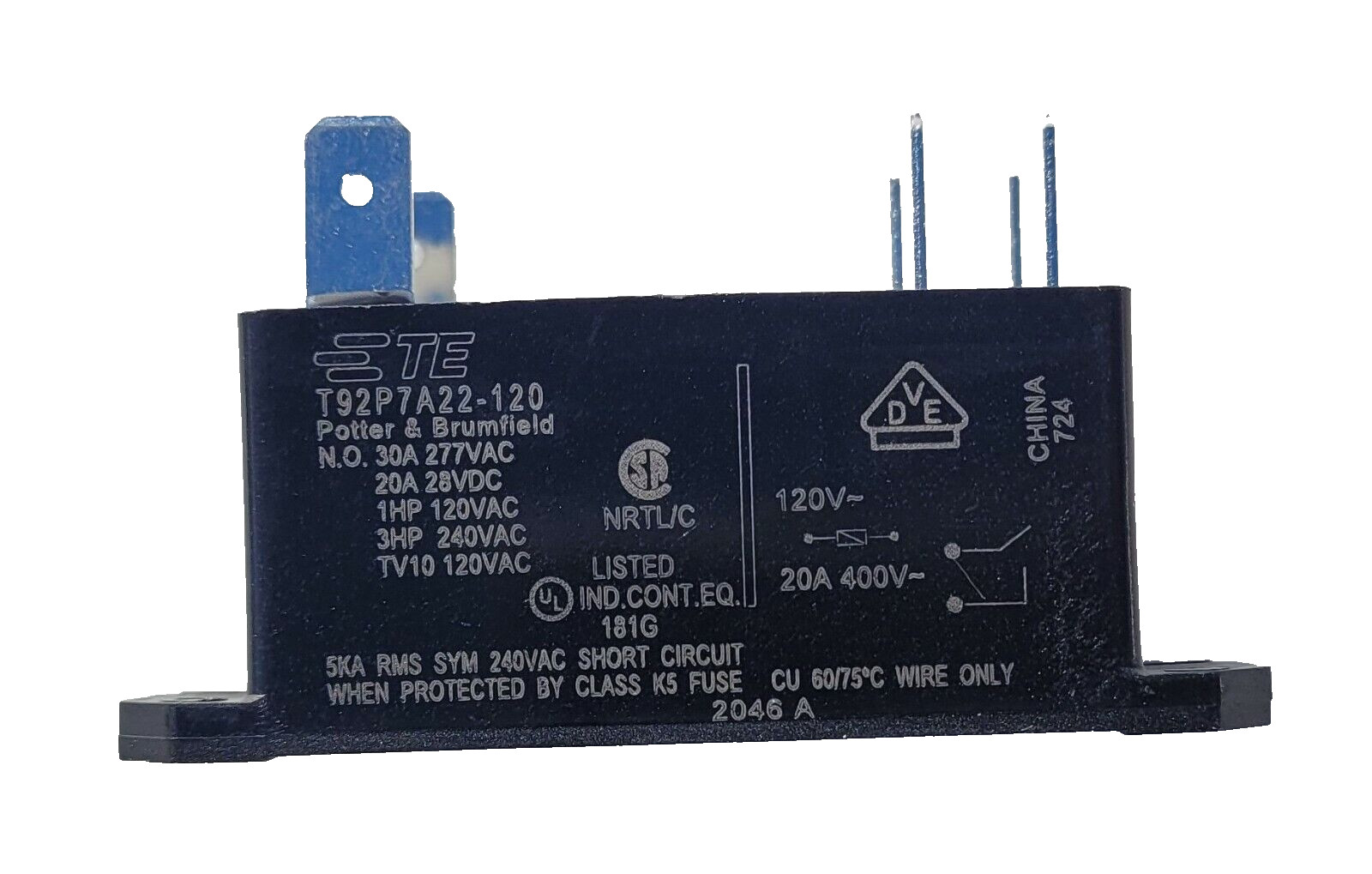 Red Jacket 171-071-1 Isotrol relay, 880-047-1, Potter & Brumfield T92P7A22-120