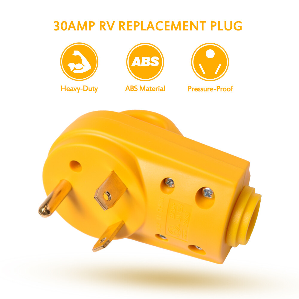 RV 30A/50A Receptacle Plug Male/Female Power Cord End Electrical Relacement 125V
