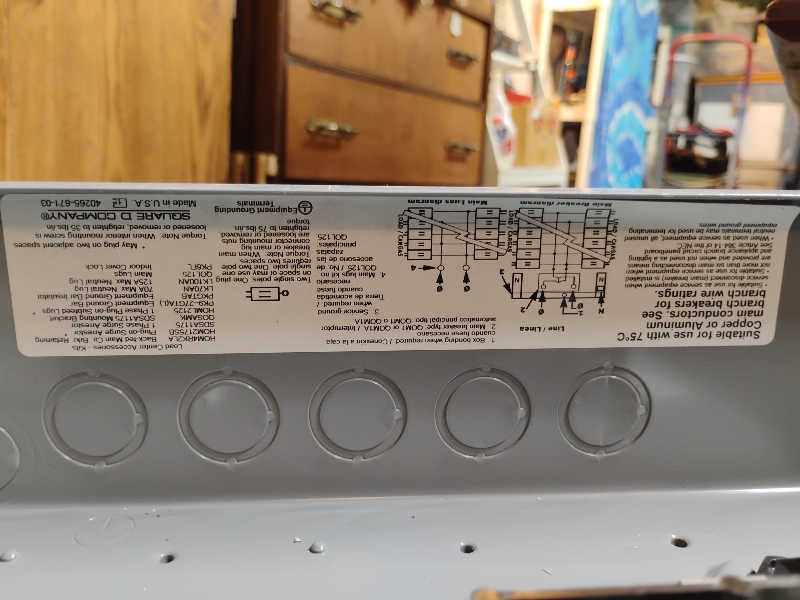 Square D Box And Cover Homeline Load Center 240v 15 – 100A Electric Panel