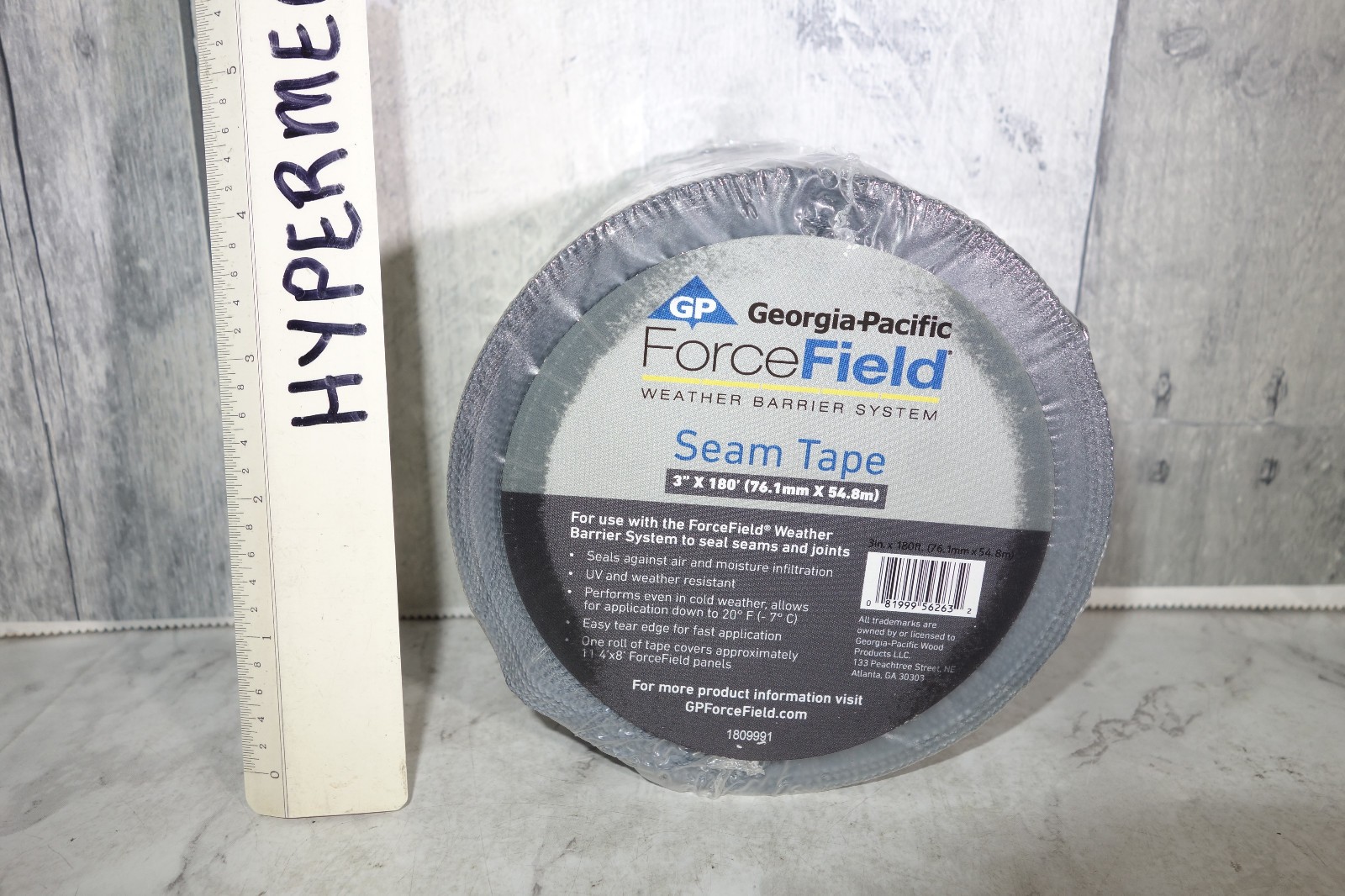 Georgia-Pacific ForceField Seam Tape 3″ x 180′ Weather Barrier Tape Roll