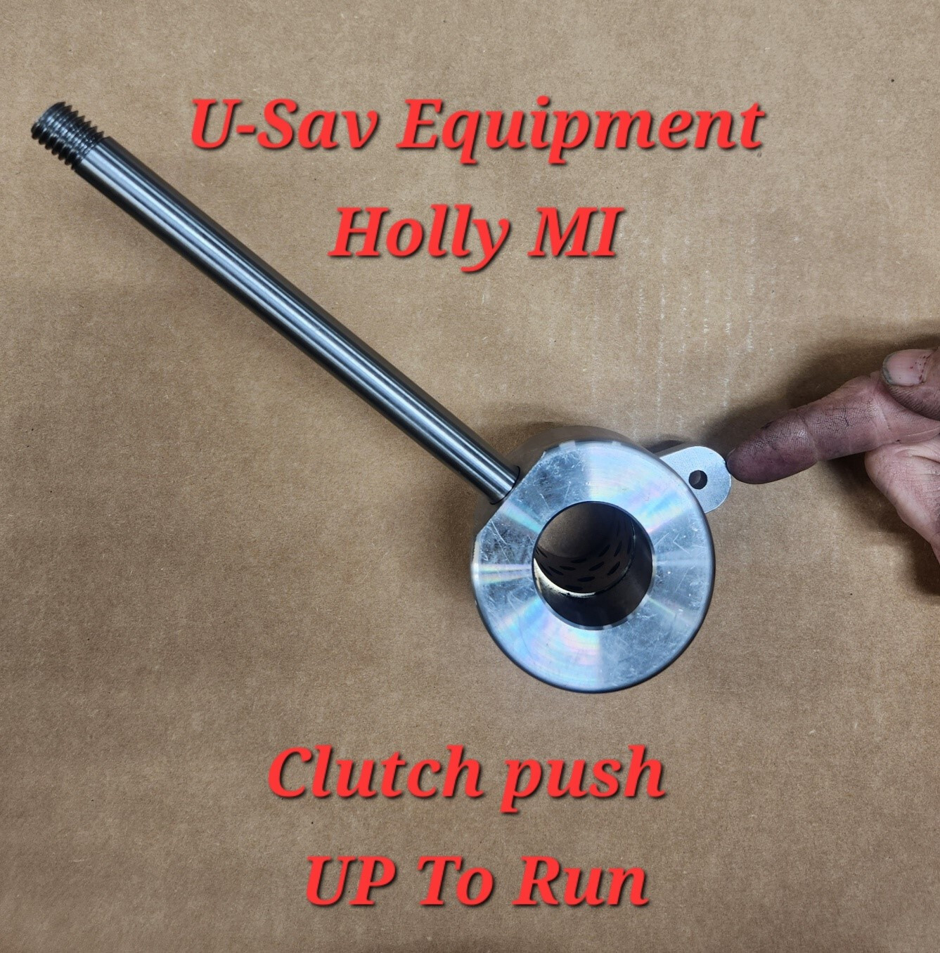 Hobart Mixer M802 V1401 # 873096, Clutch Hub with rob and knob 873100 106114 up