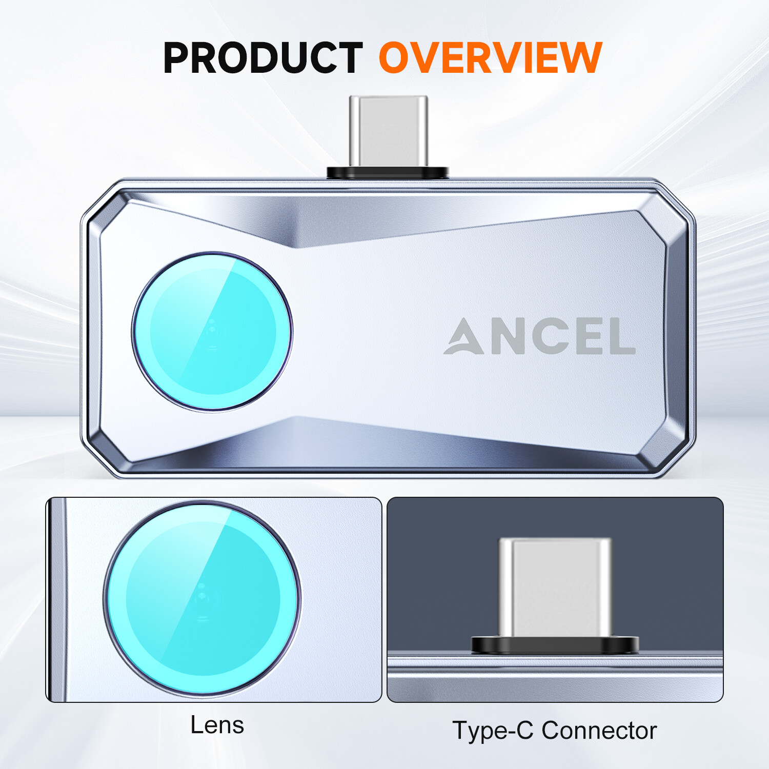 ANCEL IR101 256×192 Pixels Thermal Imaging Camera for Android USB-C Phones