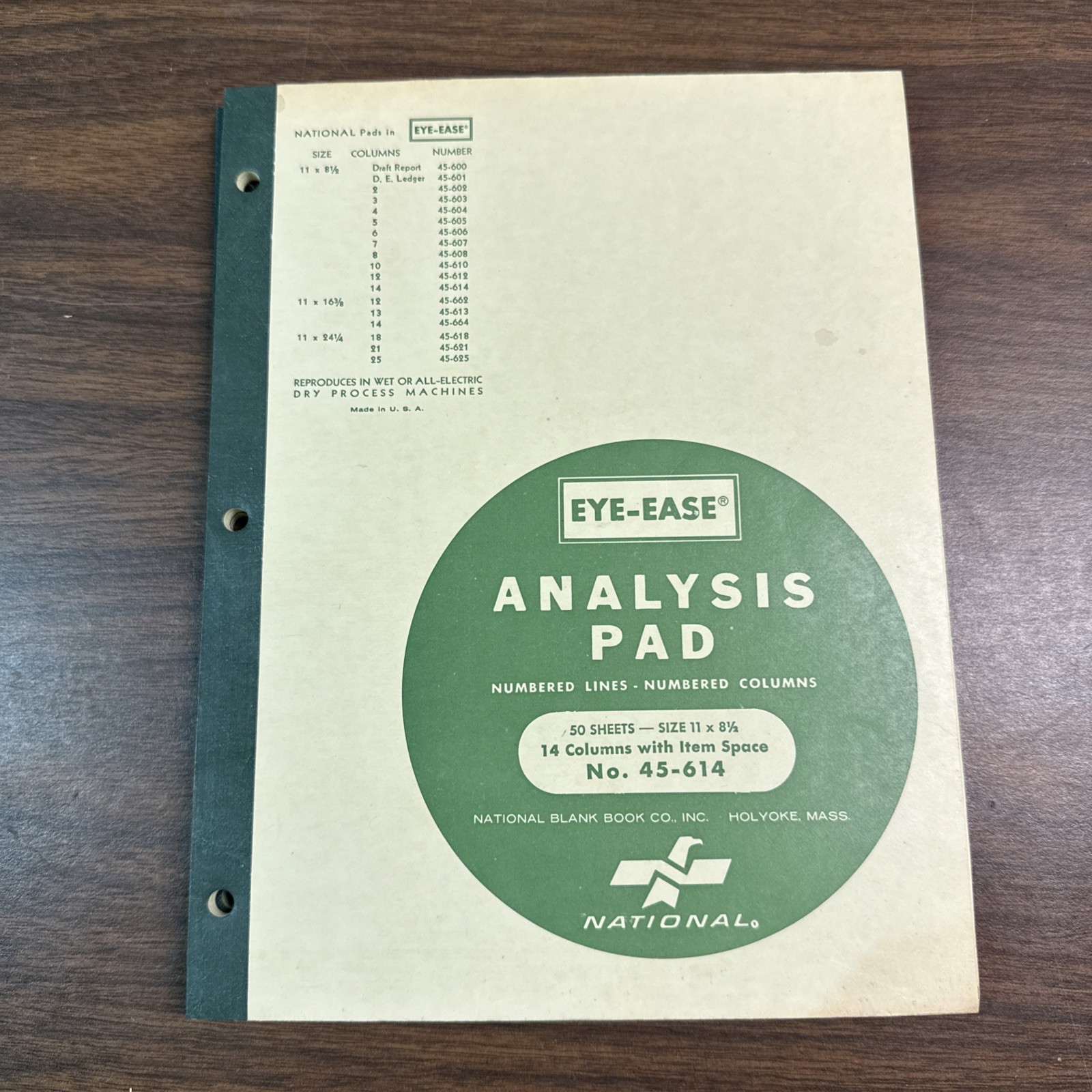 Analysis Pads – Lot Of 7 – Various Sizes – Eye-Ease National