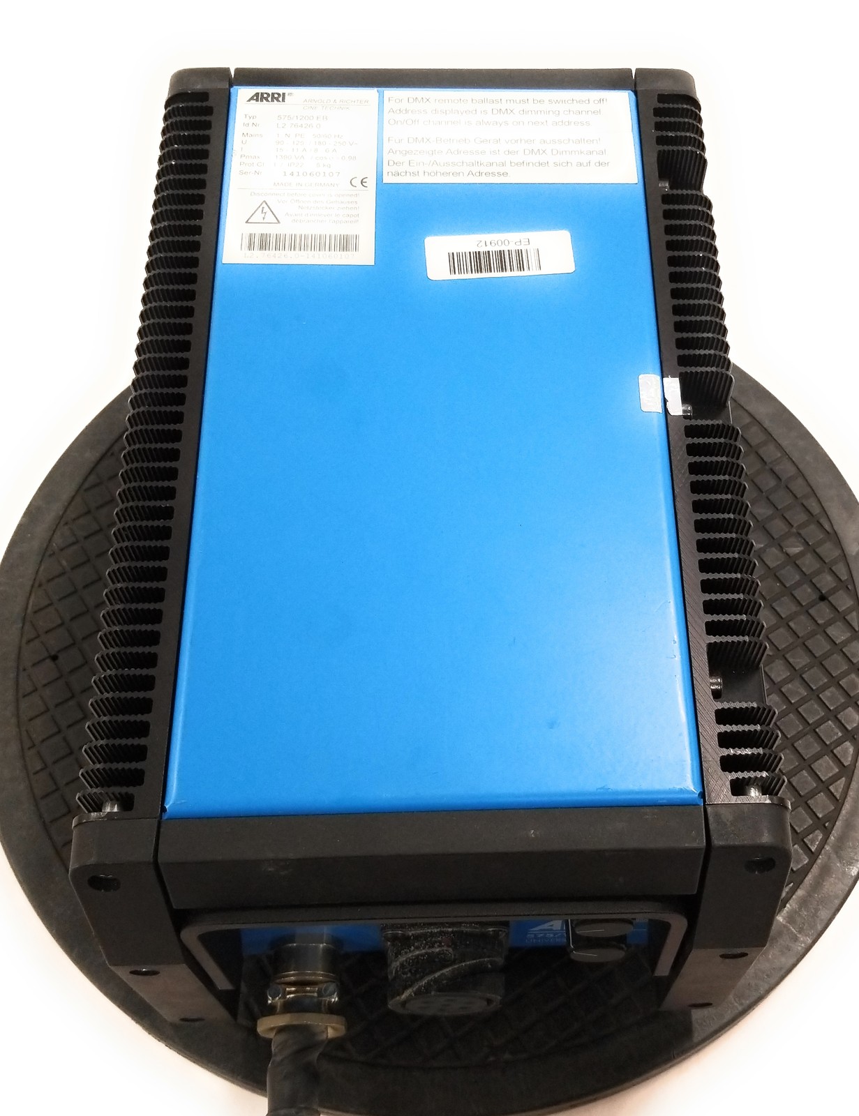 ARRI 575/1200 EB Electronic Ballast w/ DMX Flicker-Free Dimmable 575/1200W
