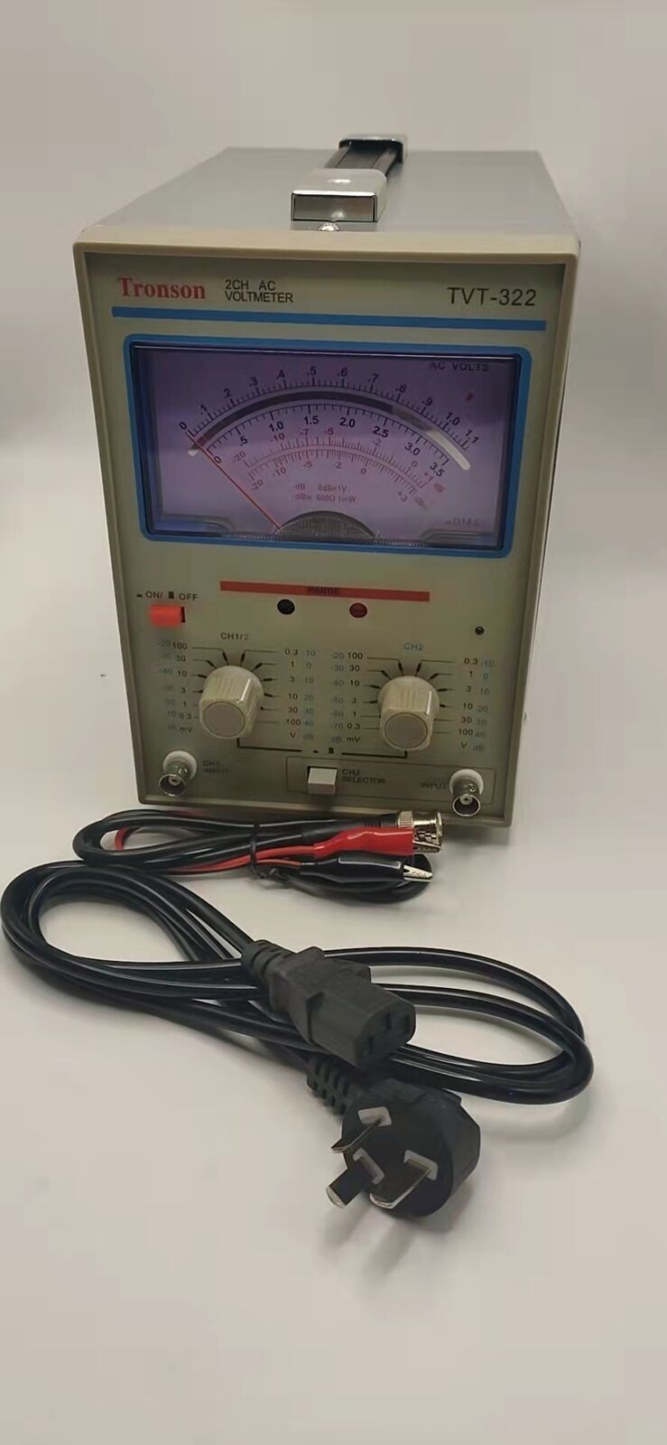 TVT-322 Dual Channel Milivoltmeter Double Needle Millivoltmeter New Design