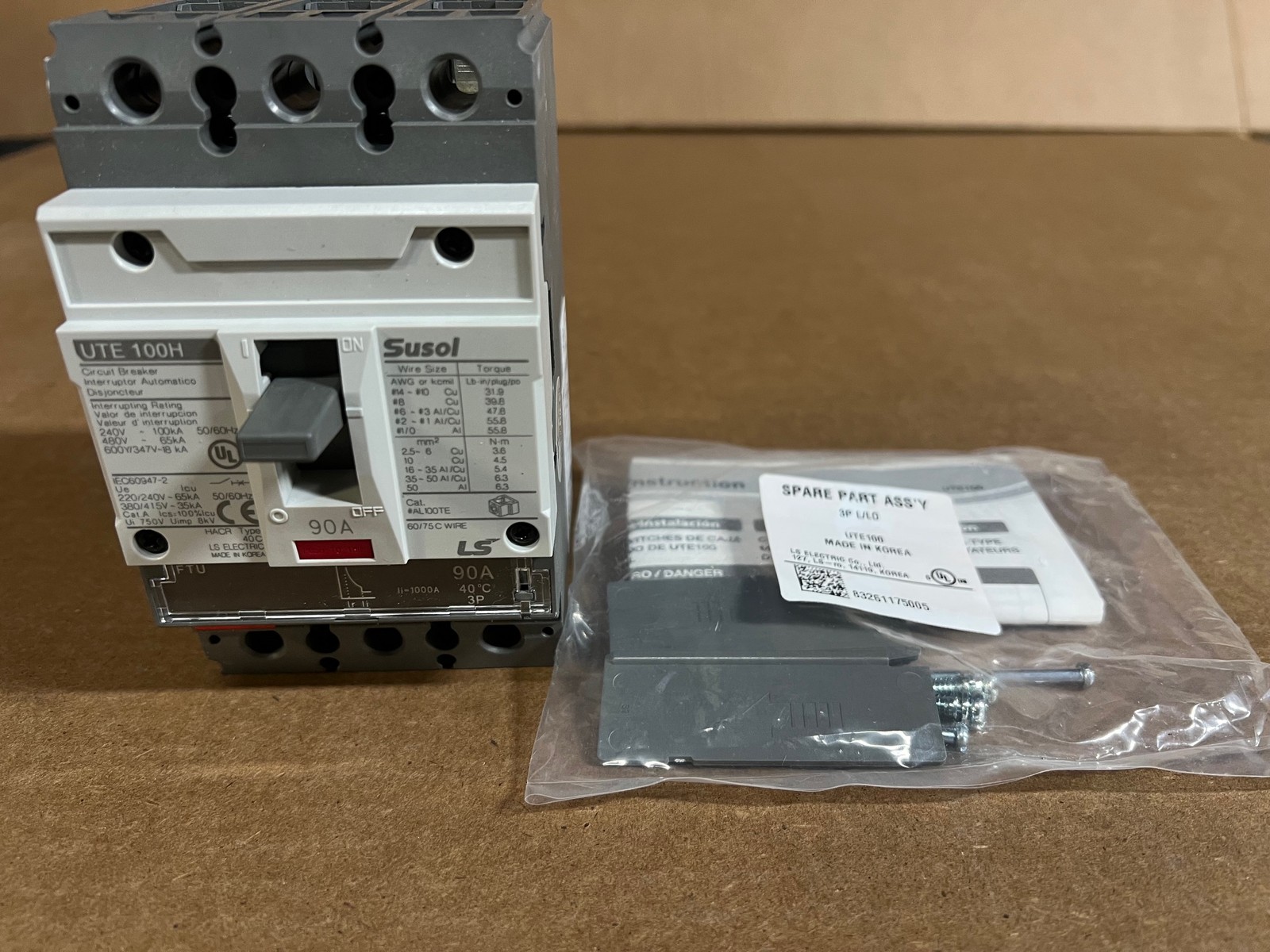 02050461UL UTE100H FTU 90A 3P LO UL MCCB NNB