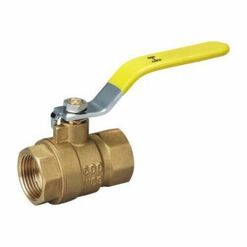 3/8″ Female Full Port 600WOG NPT Brass Ball Valve FIP Threaded IPS