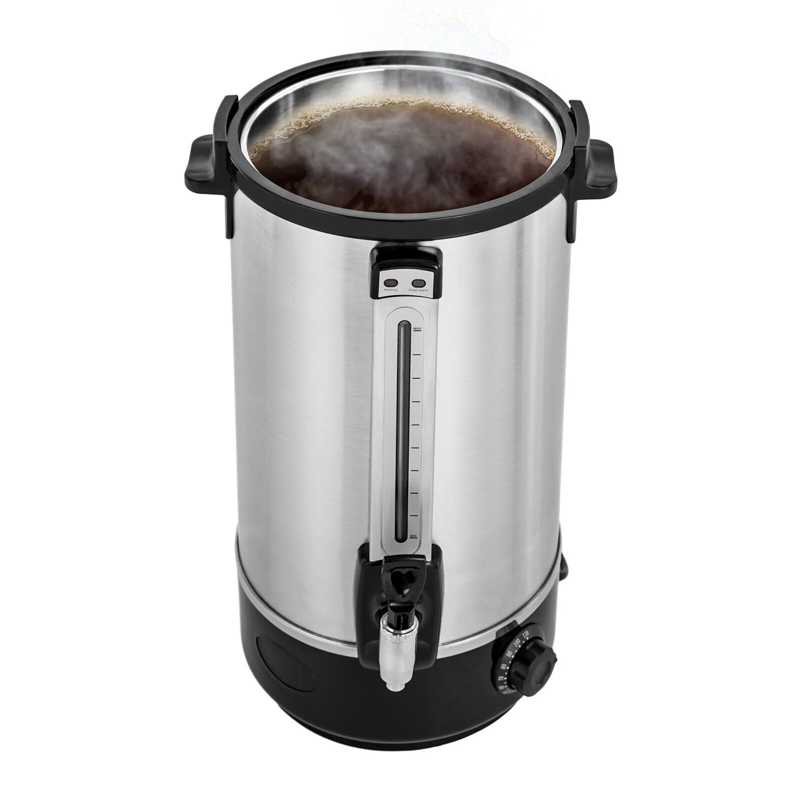 2-Layer Commercial Eletric Hot Water Bucket Countertop Water Boiler 110V