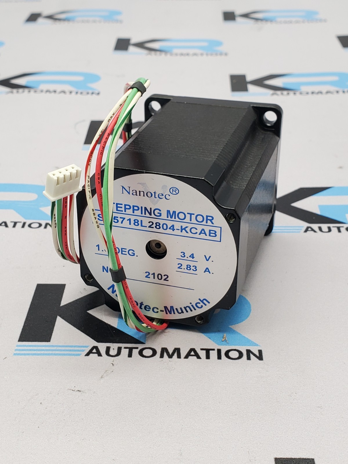 NEW Nanotec ST5718L2804-KCAB Stepping Motor 1.8DEG 3.4V 2.83A