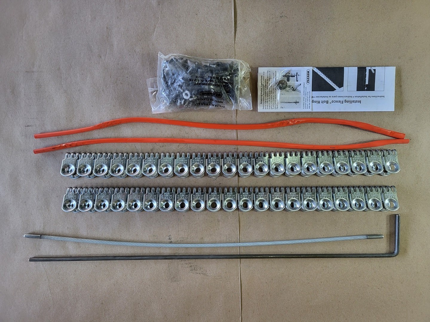 SURPLUS NEW FLEXCO 375XJ24NC Bolt Hinged Belt Fastener