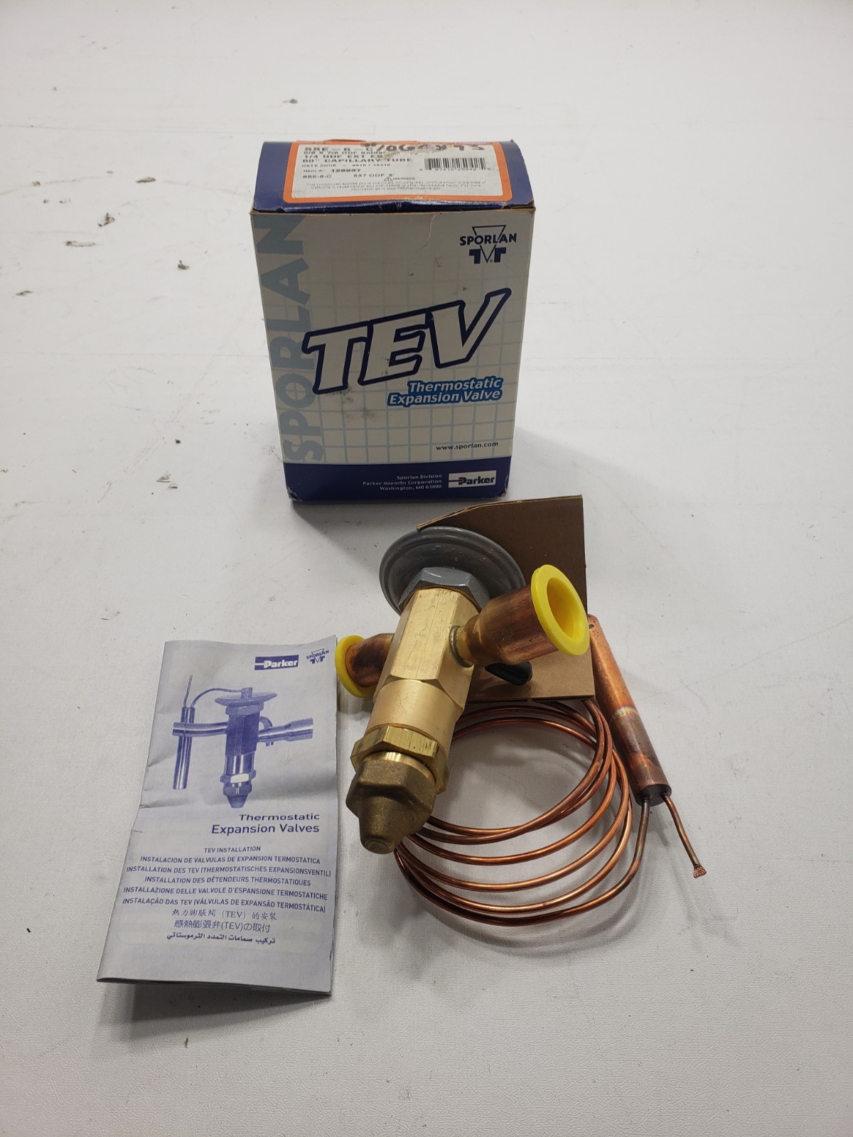 NOS Sporlan SSE-6-C Thermostatic Expansion Valve TXV R404A R502 5/8 x 7/8 ODF