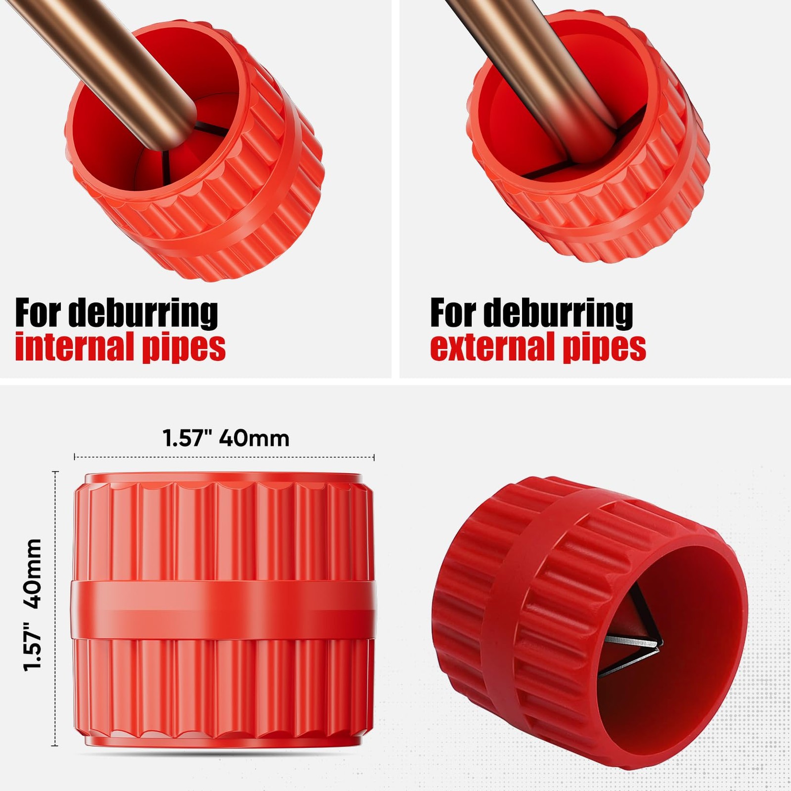 SHALL 4-Piece Tubing Cutter Set, 1/4’’ to 2’’OD Heavy Duty Copper Pipe Cutter…