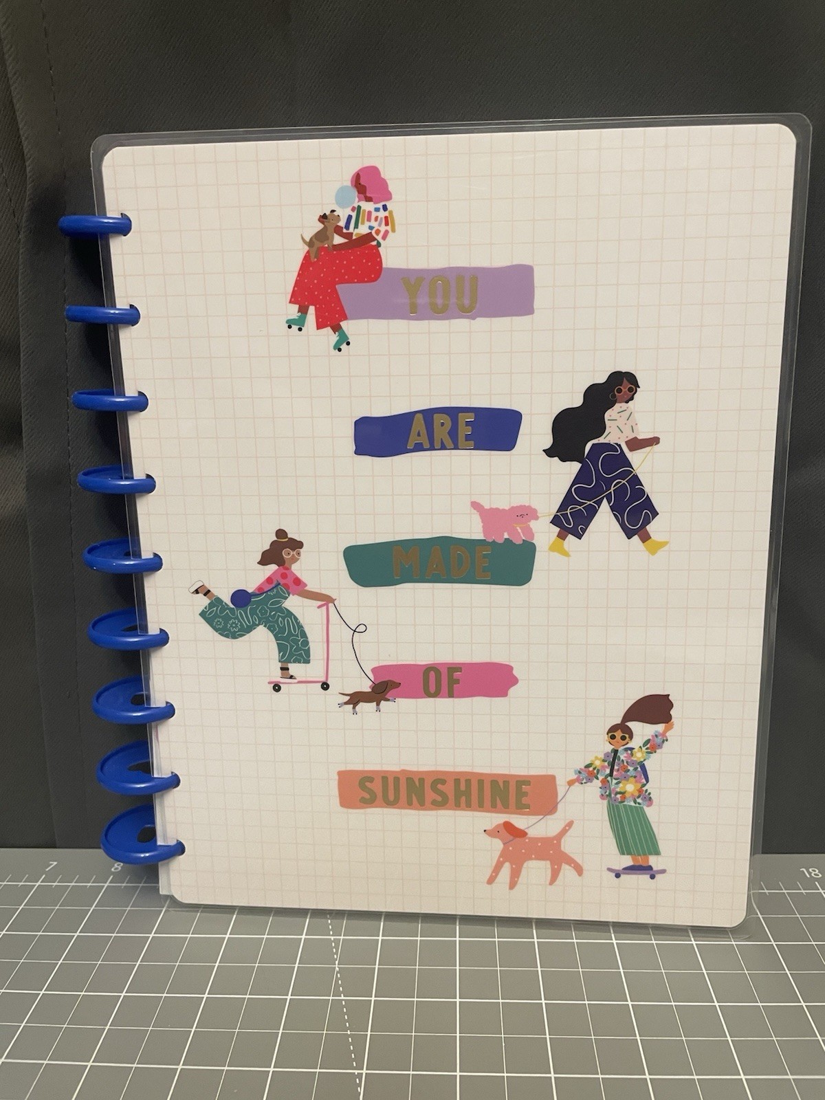Happy Planner Classic Squad Girls Planner 12 Months 9 Disc Vertical Color Block