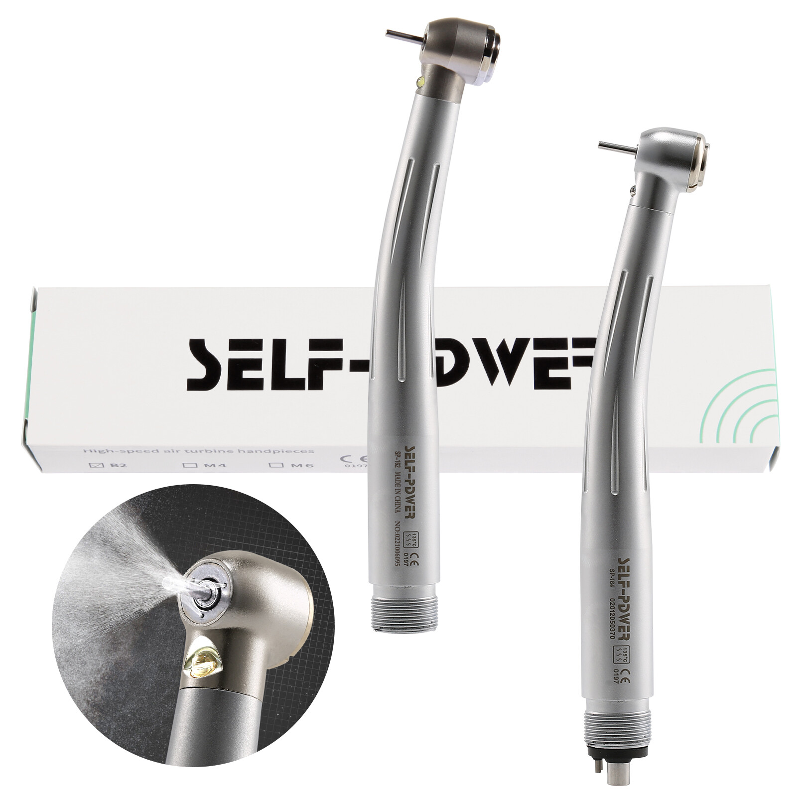 Factory Price Dental LED High Speed Handpiece 3 Water Spray 2 4 Hole Air Turbine