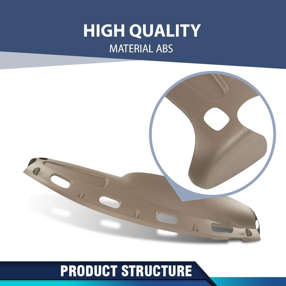 TPE Dash Bezel Pad Cover Beige for 1998-2001 Ram 1500 1998-2002 Ram 2500 3500
