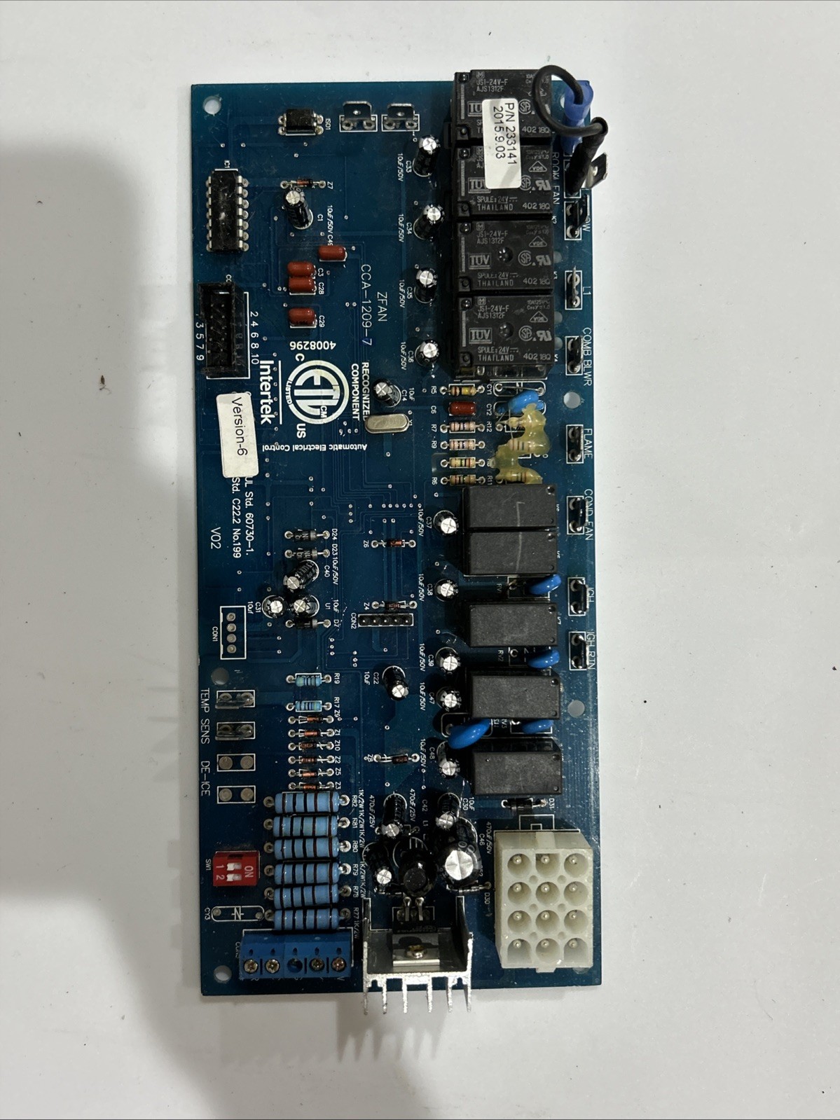 Suburban PTAC Control Board PN: 233141