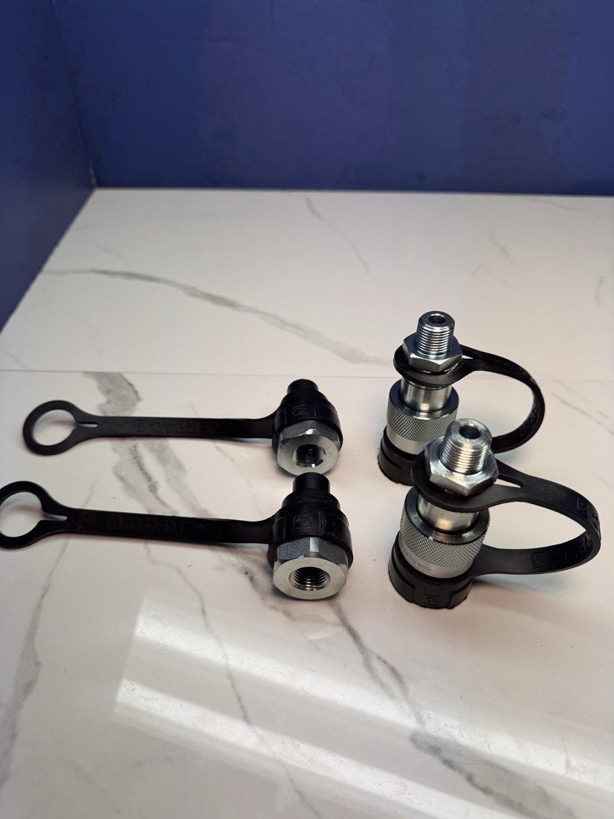 2 Sets of 3/8″ 10,000 PSI High Pressure Hydraulic Quick Couplers Enerpac C-604