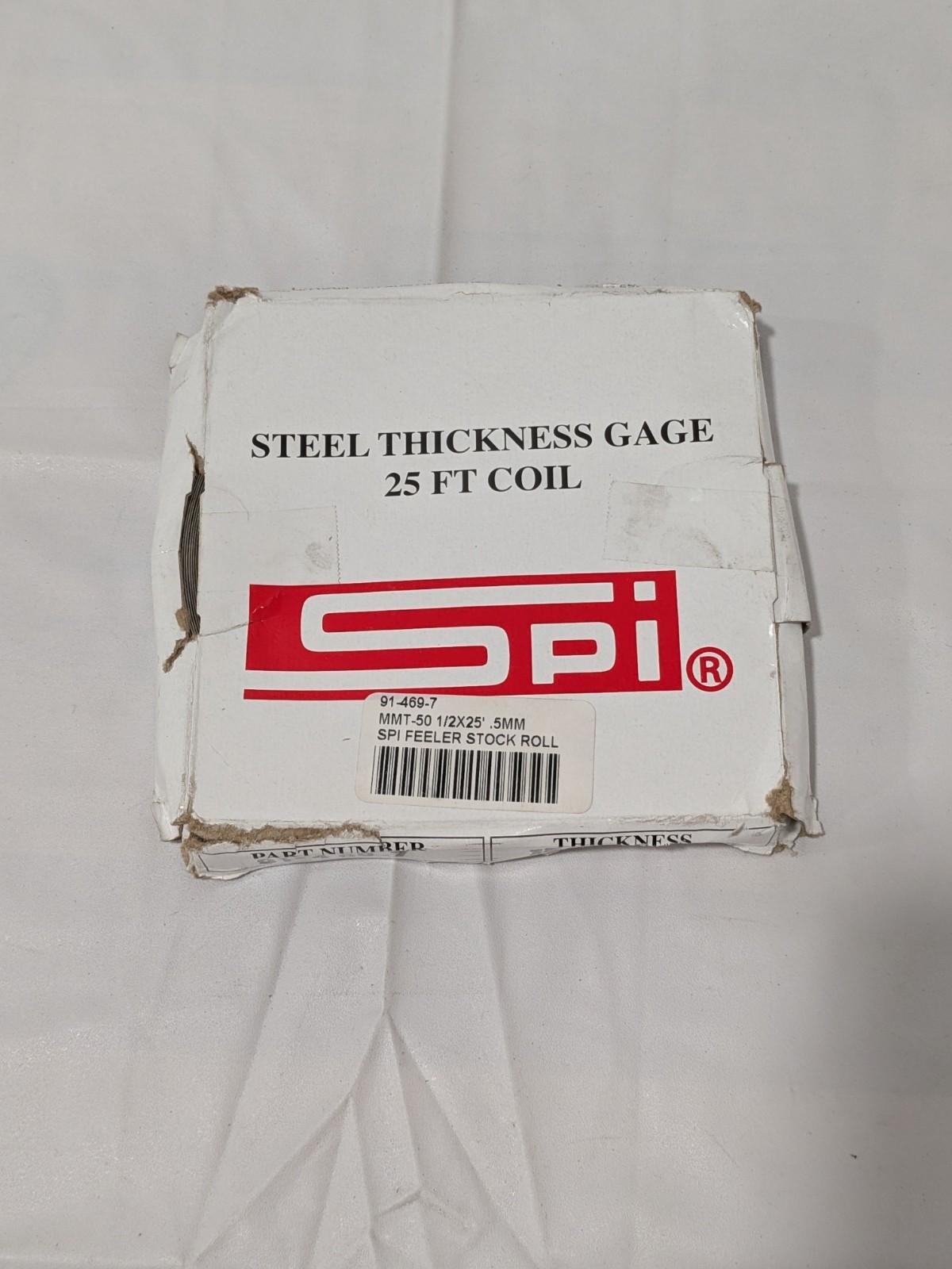 SPI Feeler Stock Roll: 1/2″ Wide, 10′ Long, High Carbon Steel 91-469-7
