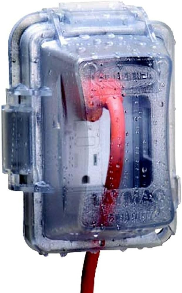 Durable Clear Polycarbonate Weatherproof Cover for 1-Gang Outlets – NEMA Rated