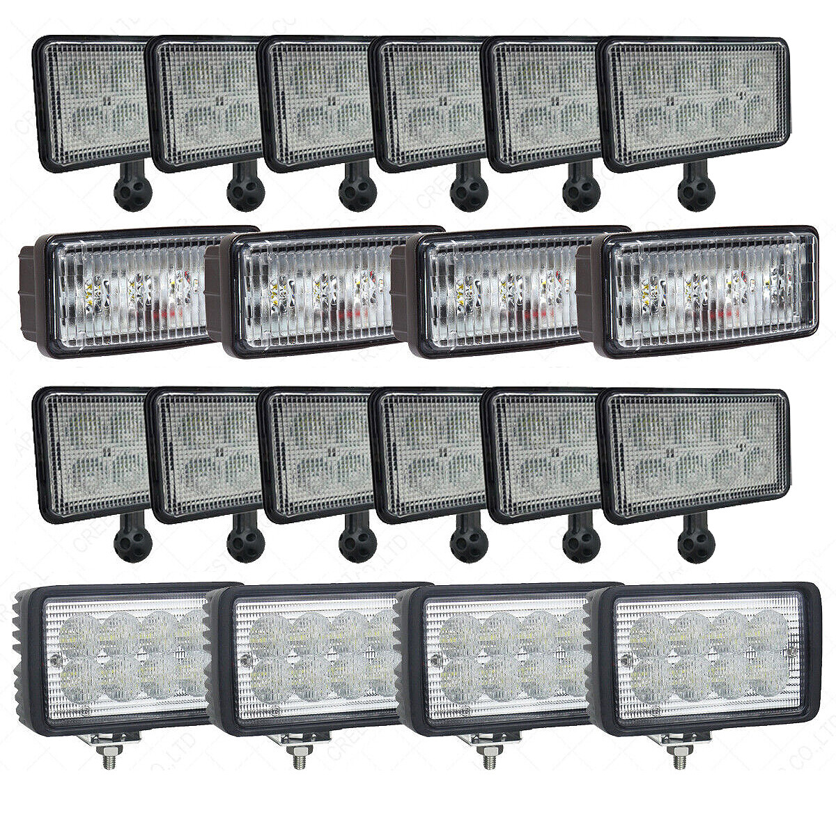 20PCS LED Work Light Kit For John Deere 8100 8200 8300 8400 8110 8210 8310 8410