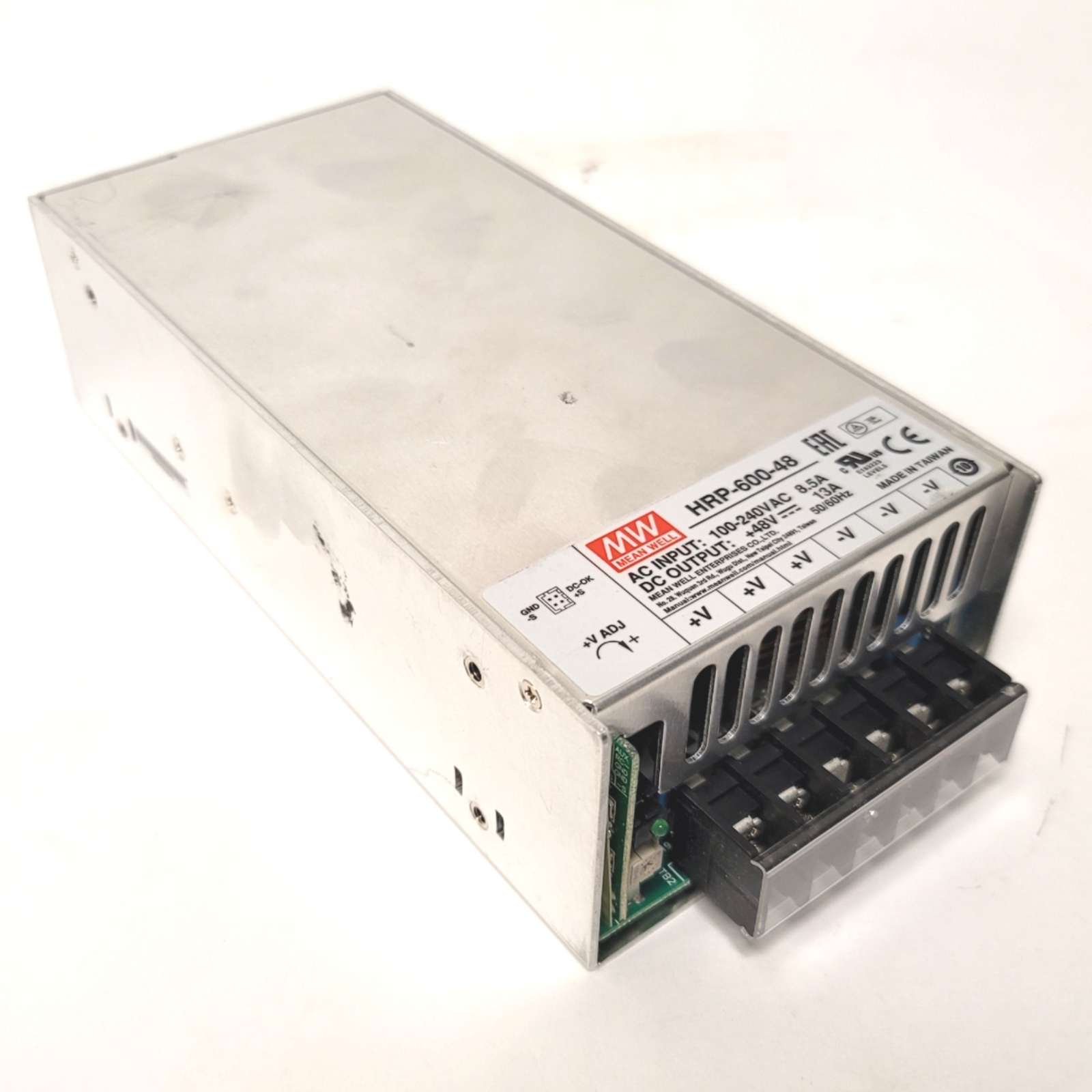 Mean Well HRP-600-48 Switching Mode Power Supply In: 100-240VAC, Out: 48VDC 13A