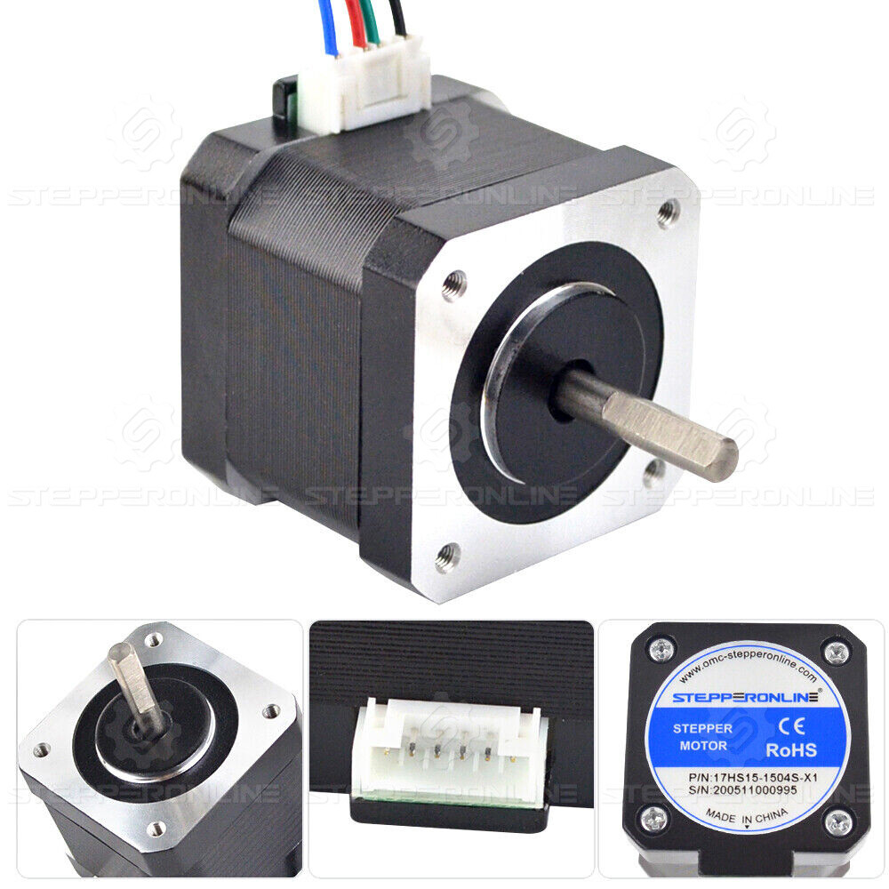 STEPPERONLINE Nema17 Stepper Motor 60/64oz.in 1.5A 4-wire for DIY CNC 3D Printer