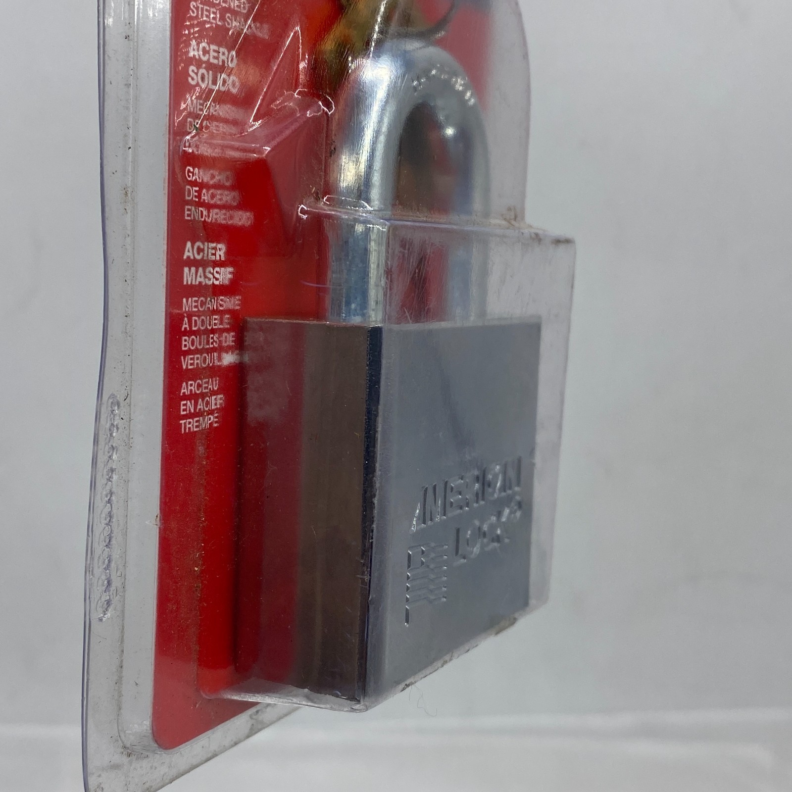 American Lock A50D Padlock Keyed Different Standard Shackle Rectangular Steel