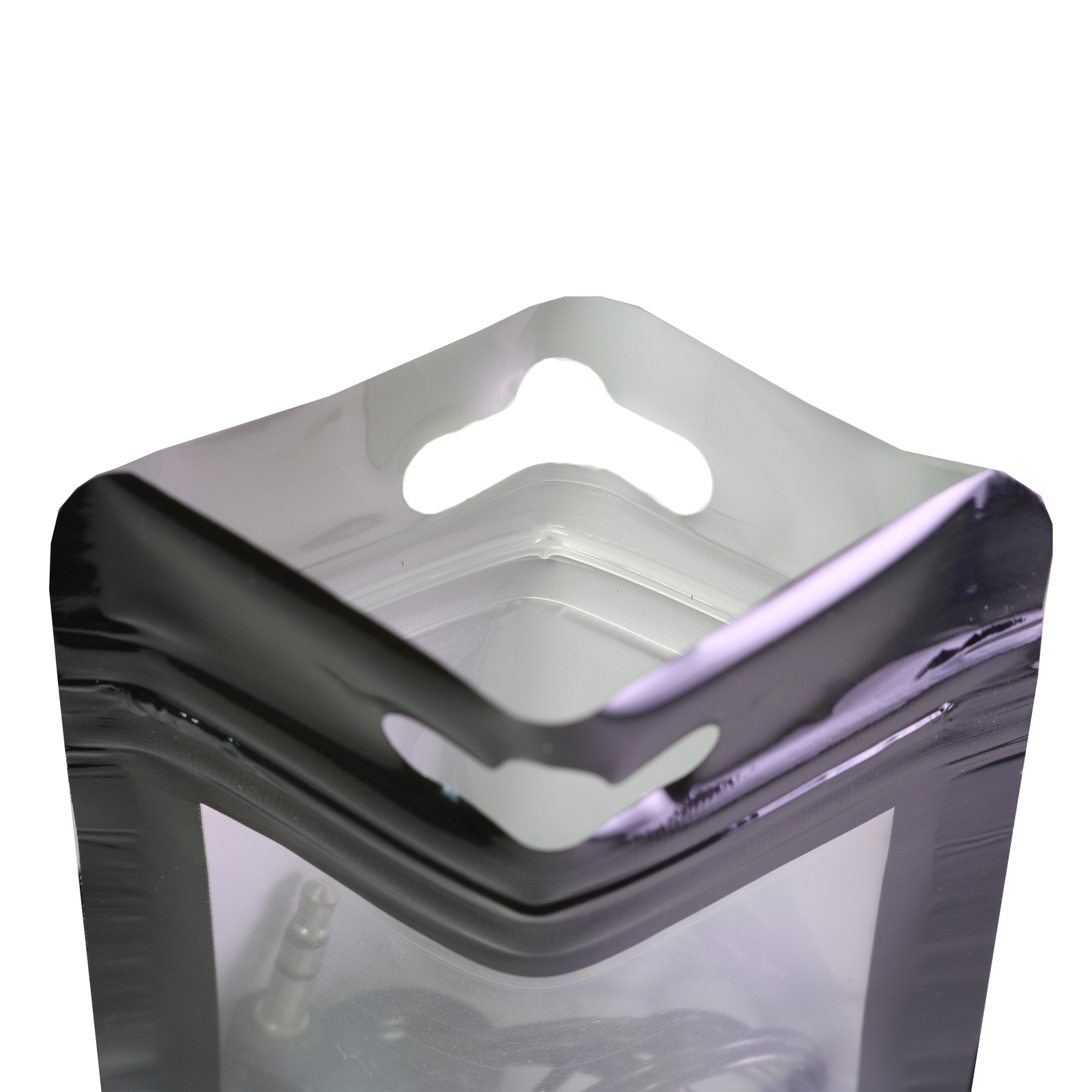 Flat Black Zip Seal Bags w/ Window and Butterfly Hang Hole Variety QTY and Sizes