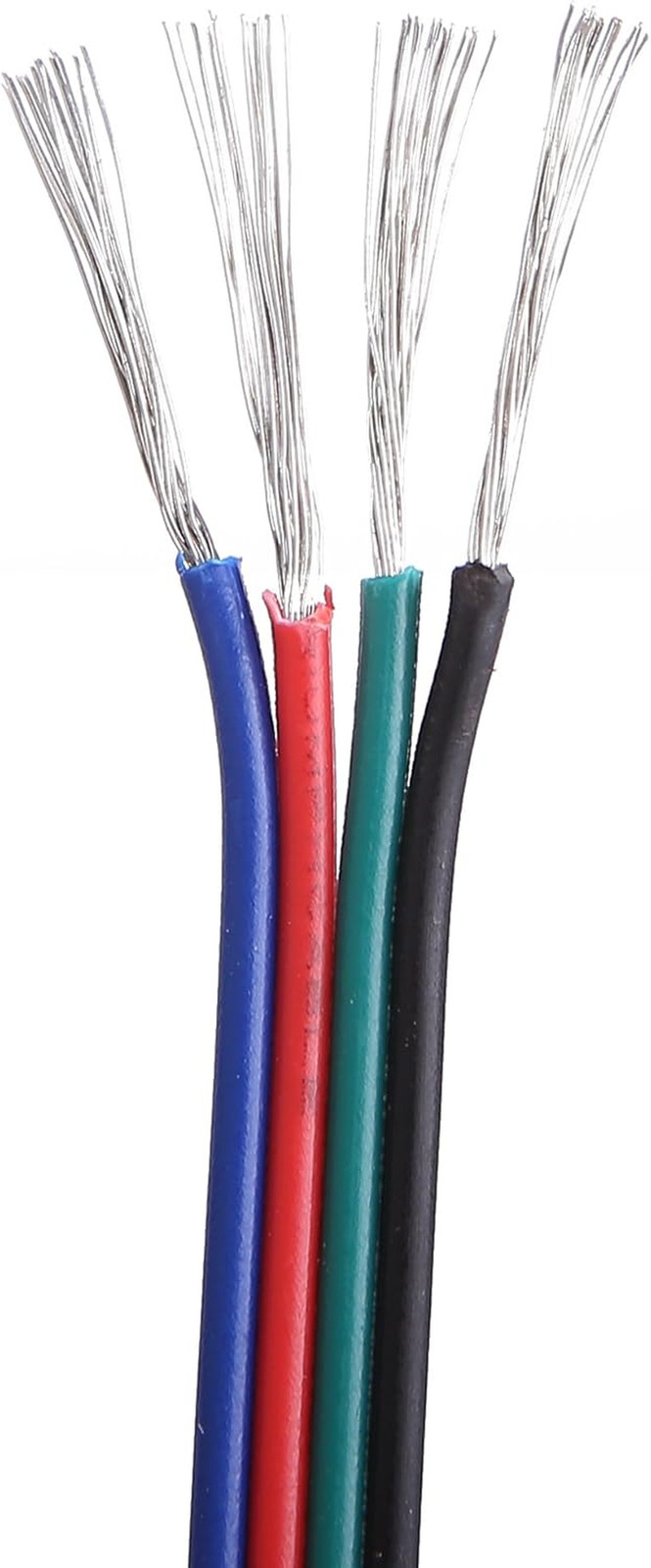 100Ft(30.5M) 22 AWG 4Pin RGB Wire Extension Cable with Spool, Led Lights Wires S