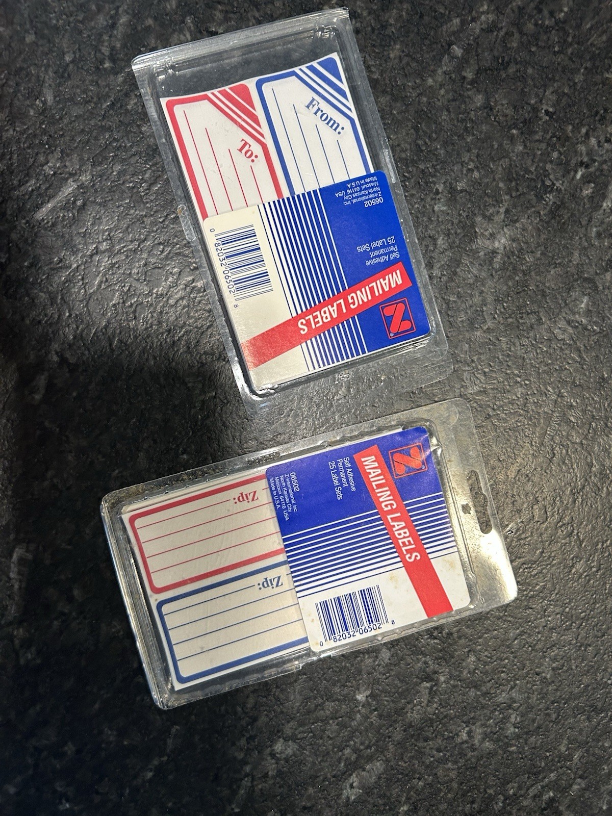 Vintage Mailing Self Adhesive Permanent Labels 1 Full Pack Opened 2nd Pack 40+